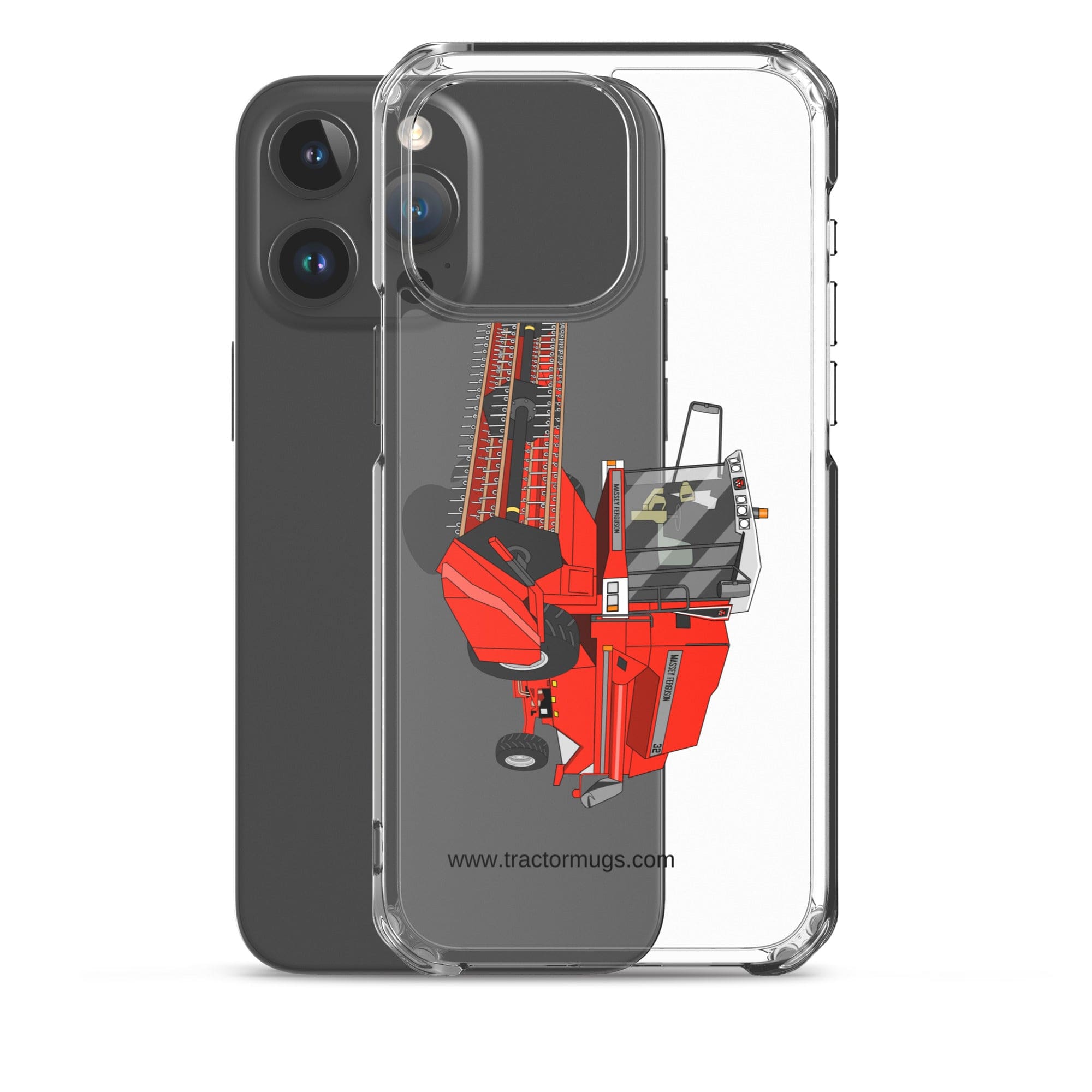The Tractor Mugs Store 1994 Massey Ferguson 32 Combine Harvester | Clear Case for iPhone® Quality Farmers Merch