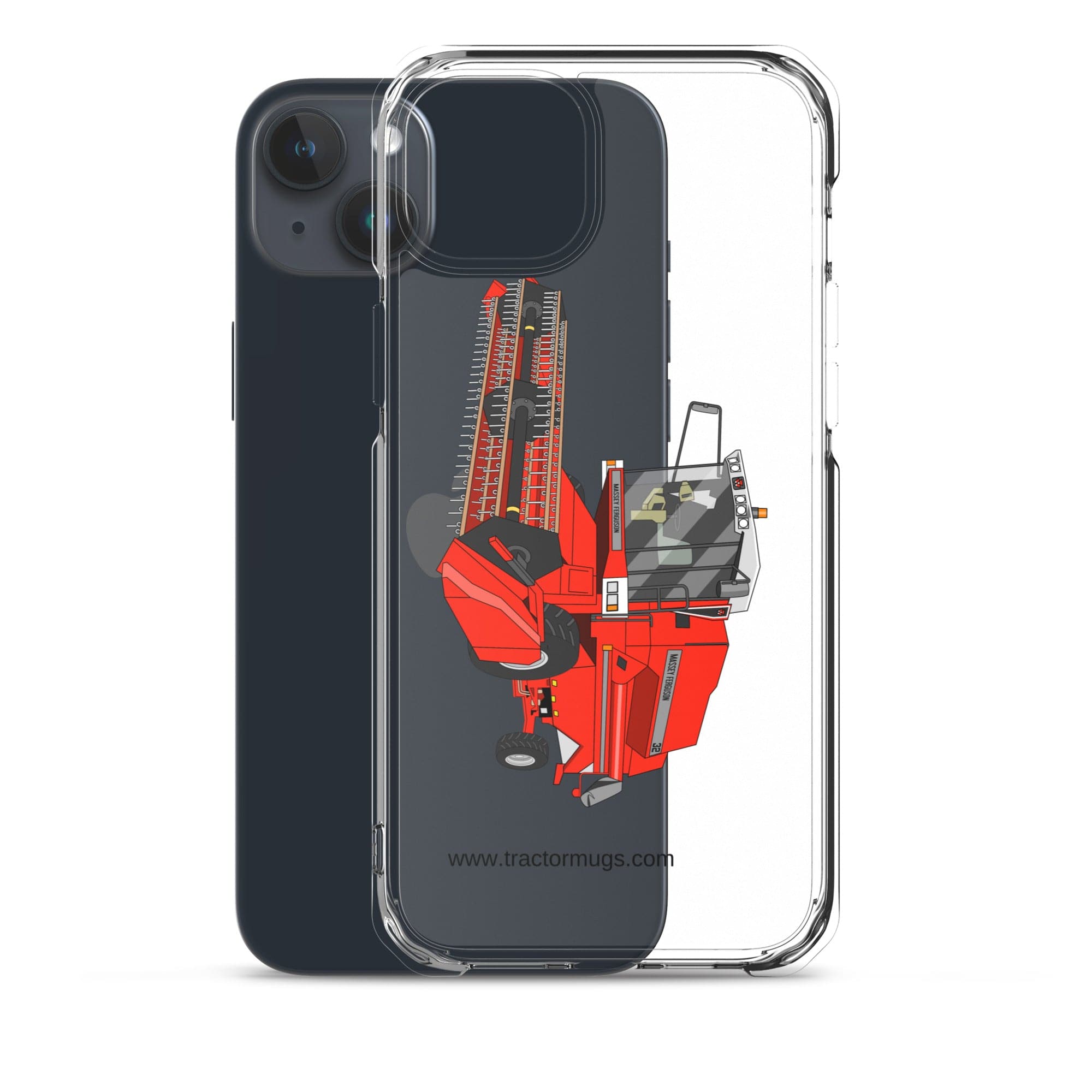 The Tractor Mugs Store 1994 Massey Ferguson 32 Combine Harvester | Clear Case for iPhone® Quality Farmers Merch