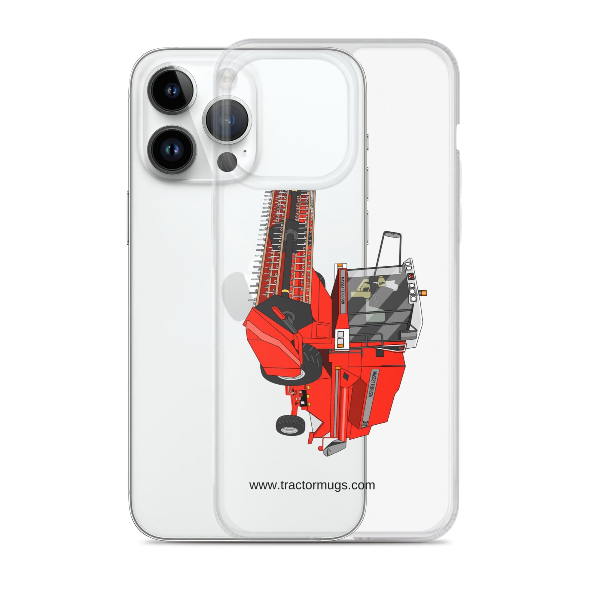 The Tractor Mugs Store 1994 Massey Ferguson 32 Combine Harvester | Clear Case for iPhone® Quality Farmers Merch