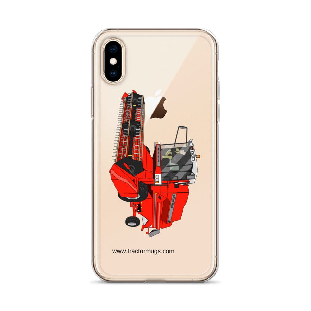 The Tractor Mugs Store 1994 Massey Ferguson 32 Combine Harvester | Clear Case for iPhone® Quality Farmers Merch