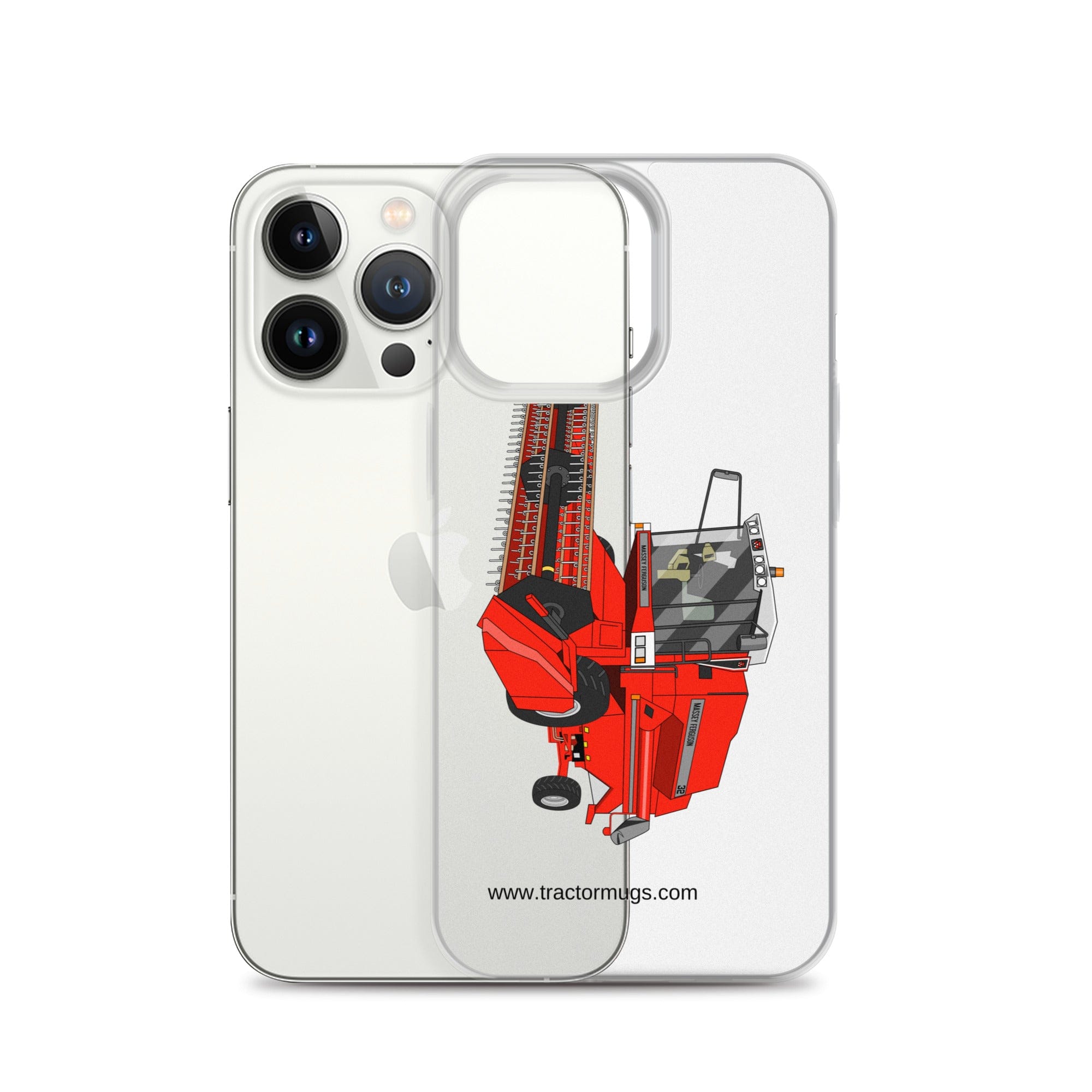 The Tractor Mugs Store 1994 Massey Ferguson 32 Combine Harvester | Clear Case for iPhone® Quality Farmers Merch