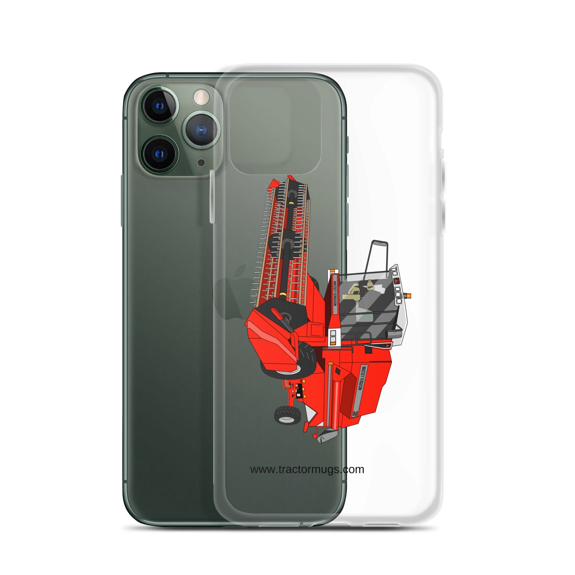 The Tractor Mugs Store 1994 Massey Ferguson 32 Combine Harvester | Clear Case for iPhone® Quality Farmers Merch