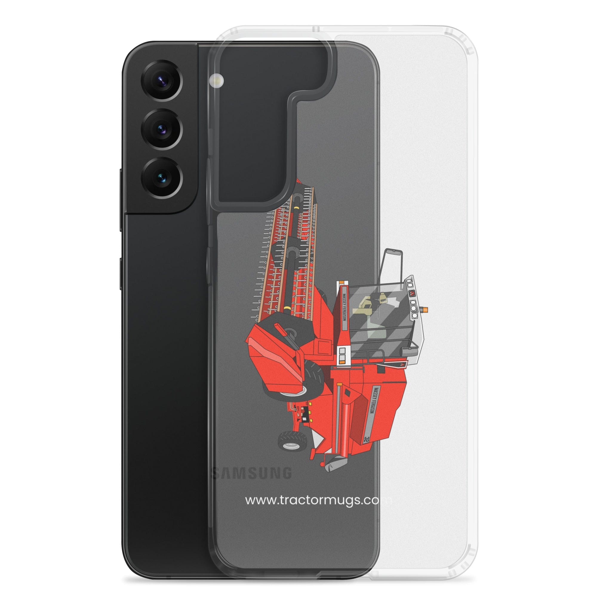 The Tractor Mugs Store 1994 Massey Ferguson 32 Combine Harvester | Clear Case for Samsung® Quality Farmers Merch