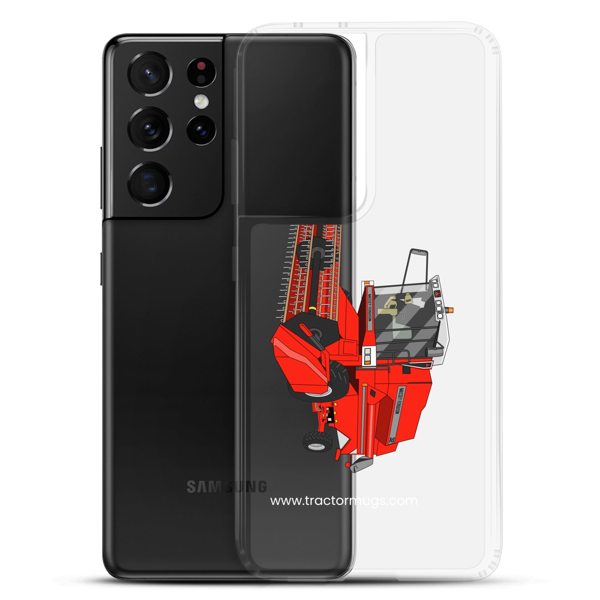 The Tractor Mugs Store 1994 Massey Ferguson 32 Combine Harvester | Clear Case for Samsung® Quality Farmers Merch