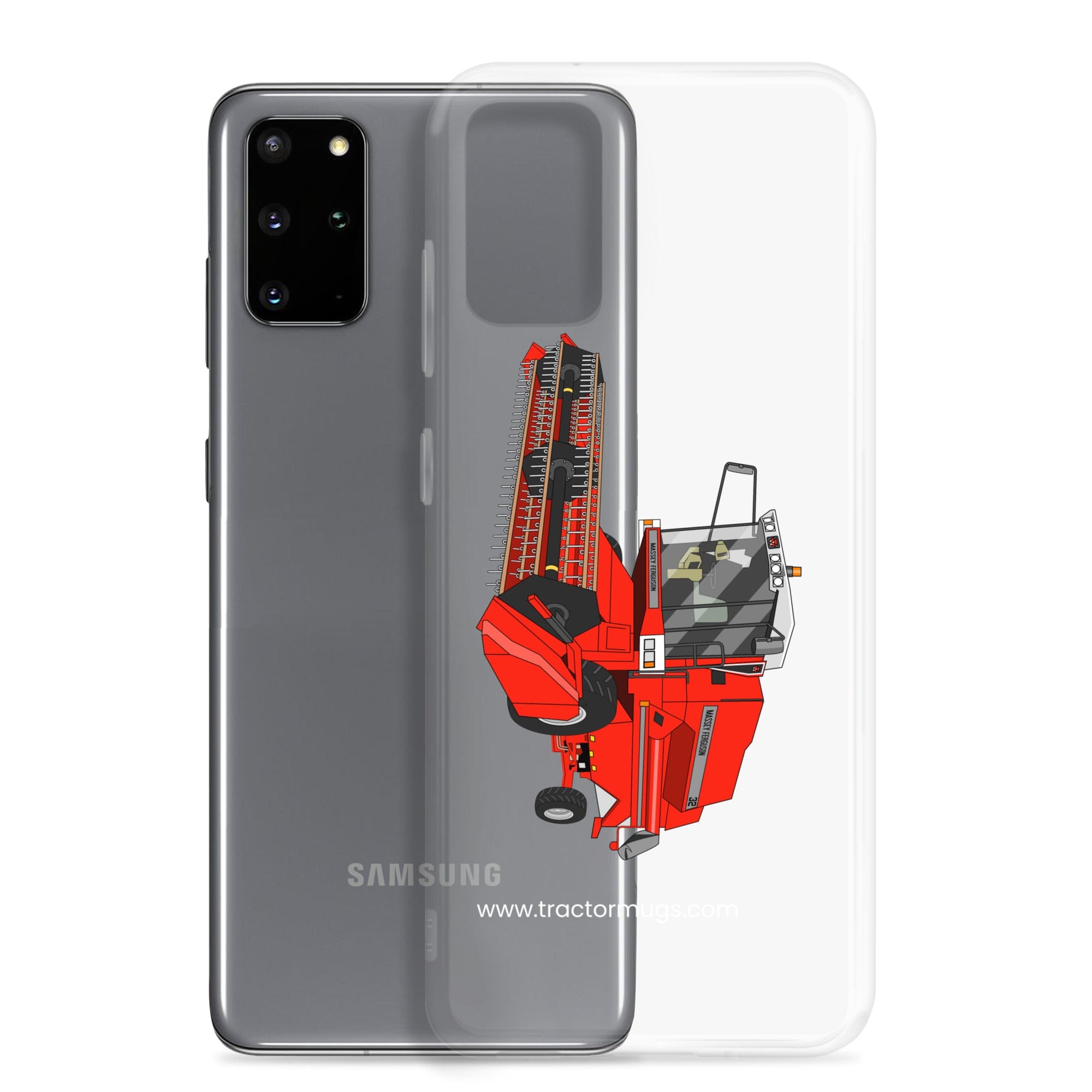 The Tractor Mugs Store 1994 Massey Ferguson 32 Combine Harvester | Clear Case for Samsung® Quality Farmers Merch
