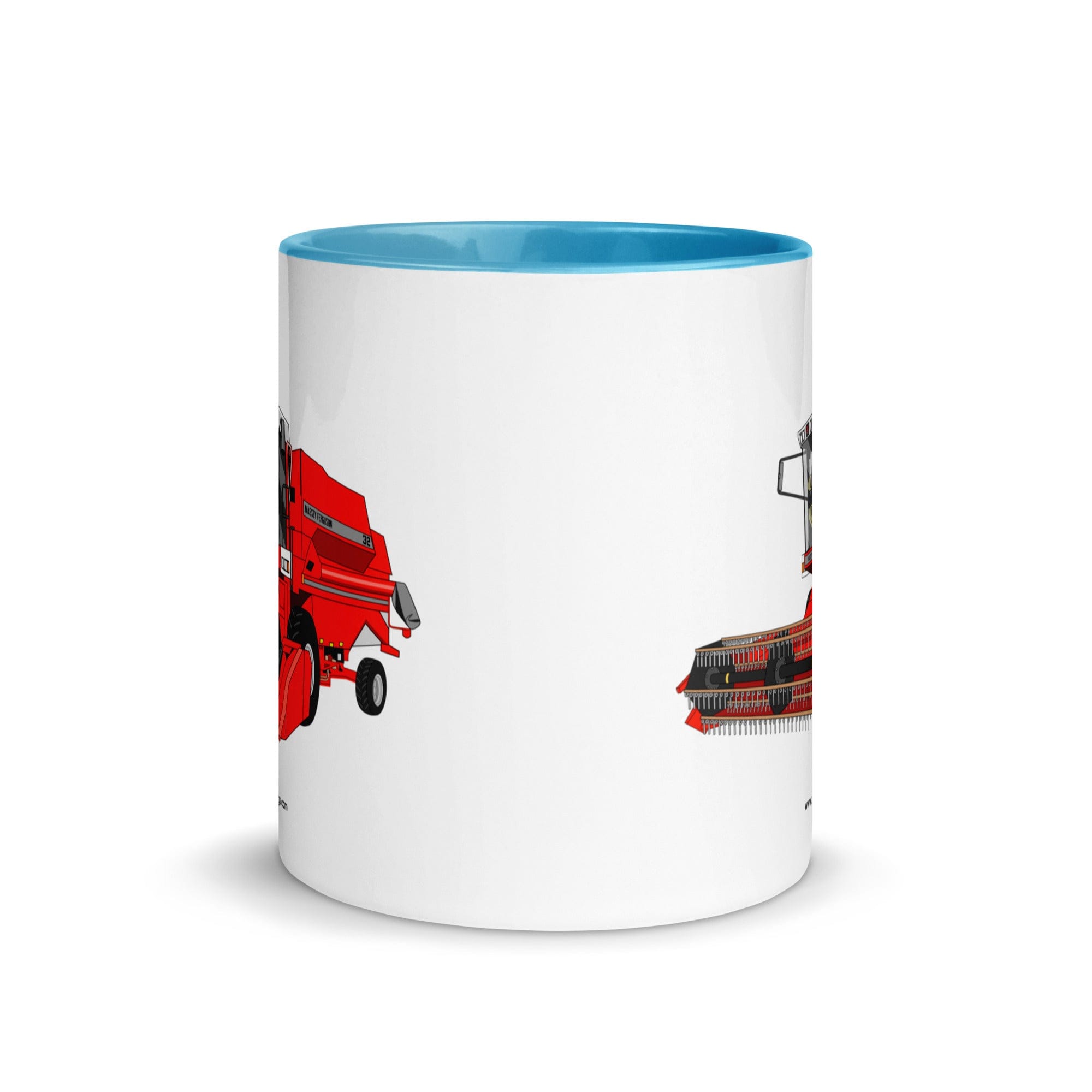The Tractor Mugs Store 1994 Massey Ferguson 32 Combine Harvester | Mug with Color Inside Quality Farmers Merch
