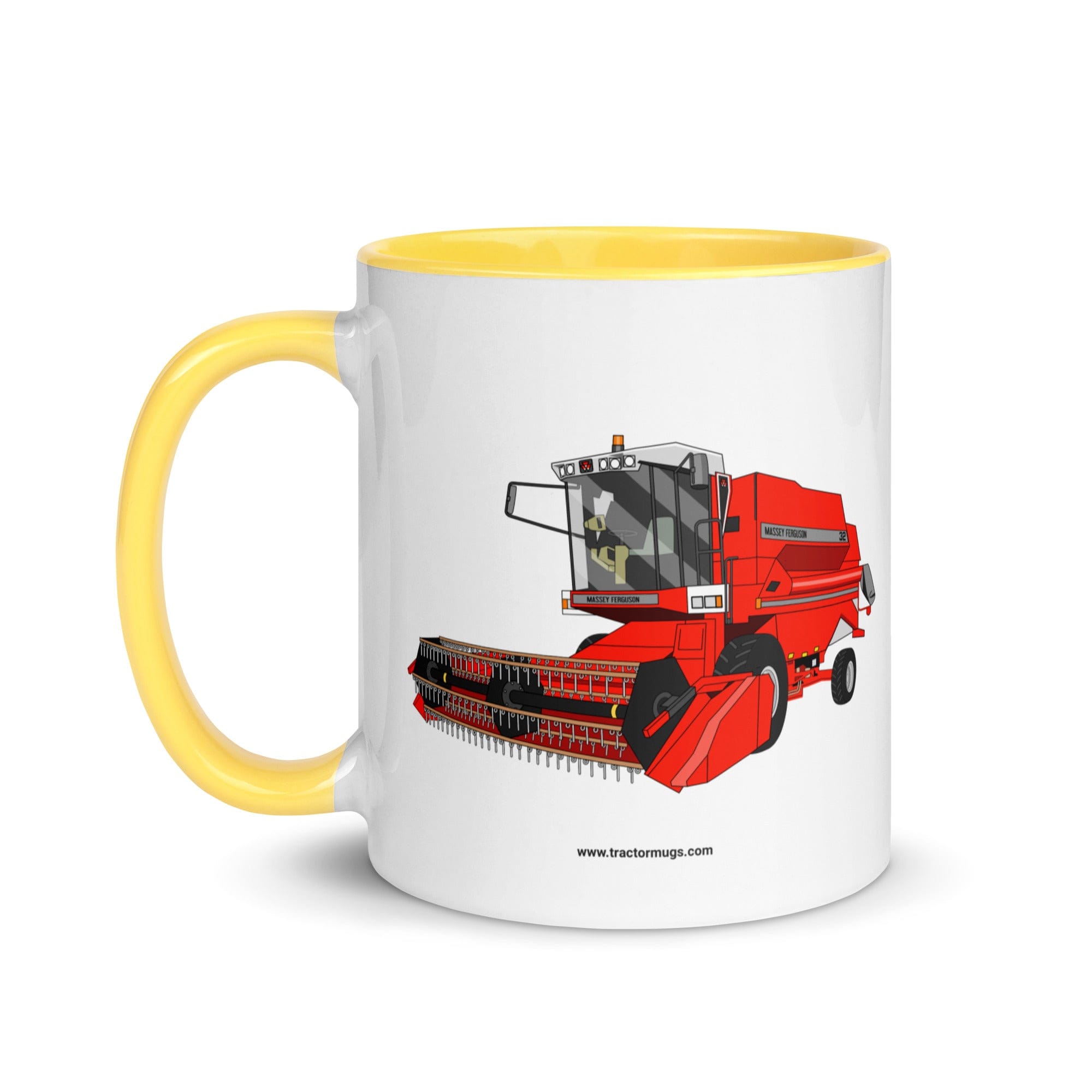 The Tractor Mugs Store 1994 Massey Ferguson 32 Combine Harvester | Mug with Color Inside Quality Farmers Merch