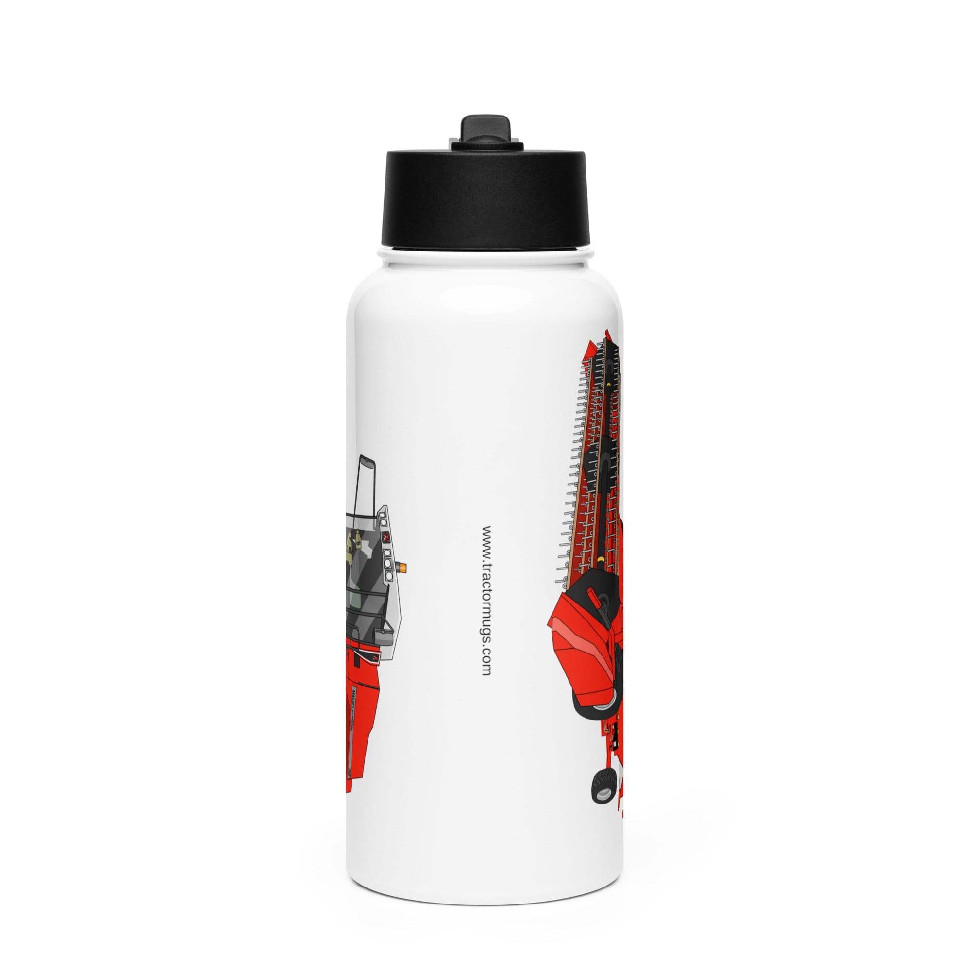 The Tractor Mugs Store 1994 Massey Ferguson 32 Combine Harvester | Stainless Steel Water Bottle Quality Farmers Merch