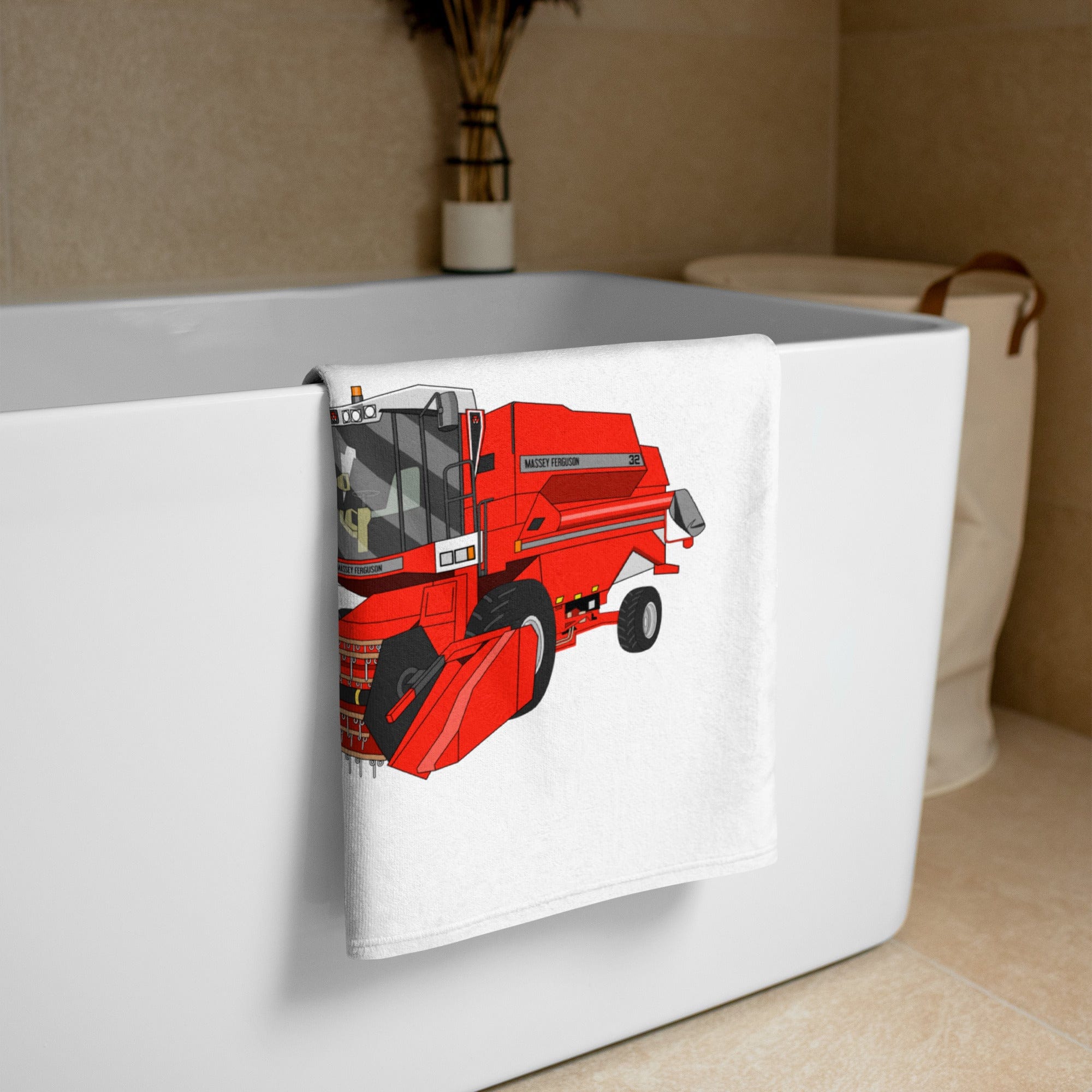 The Tractor Mugs Store 1994 Massey Ferguson 32 Combine Harvester | Towel Quality Farmers Merch