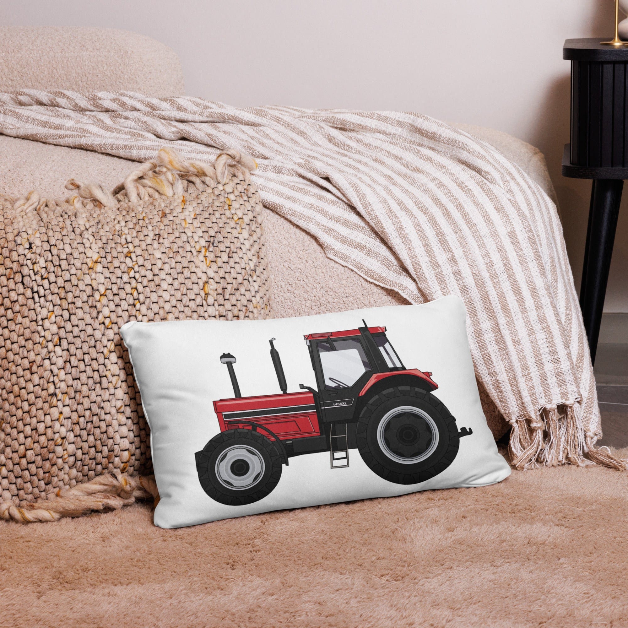 The Tractor Mugs Store 20″×12″ Case International 1455 XL | Pillow Case Quality Farmers Merch