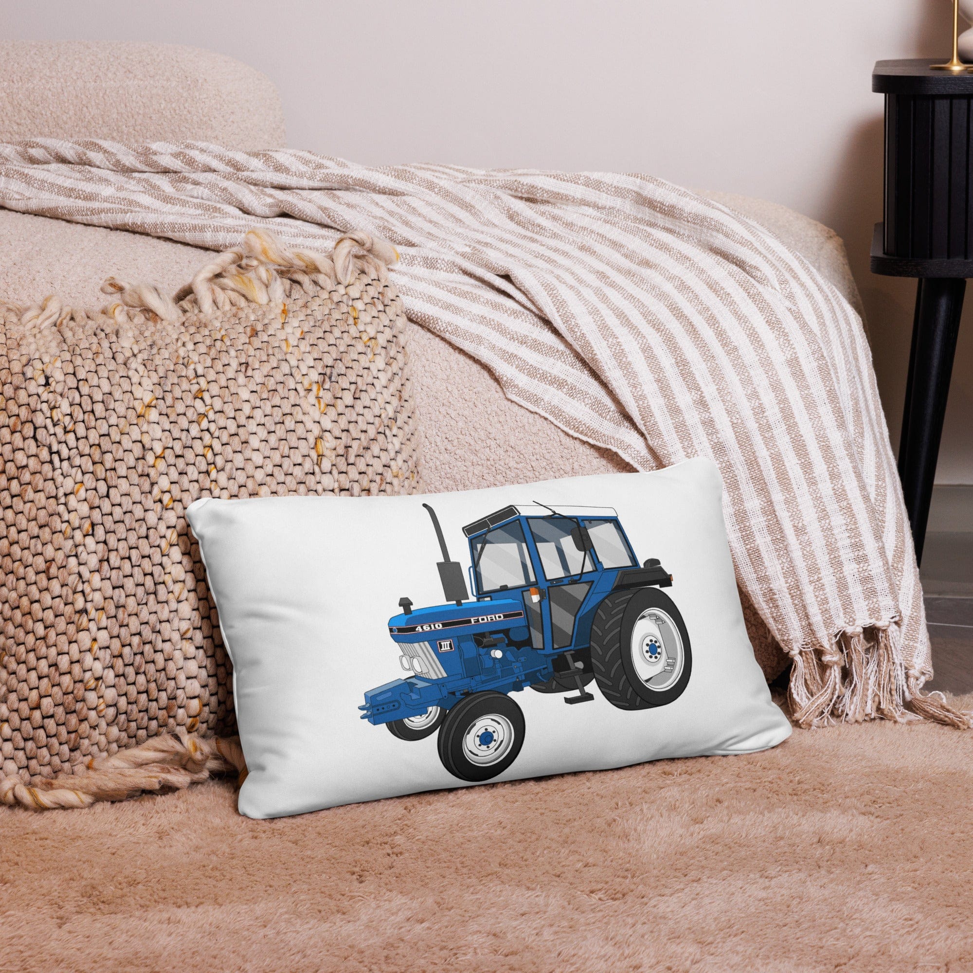 The Tractor Mugs Store 20″×12″ Ford 4610 2WD | Pillow Case Quality Farmers Merch