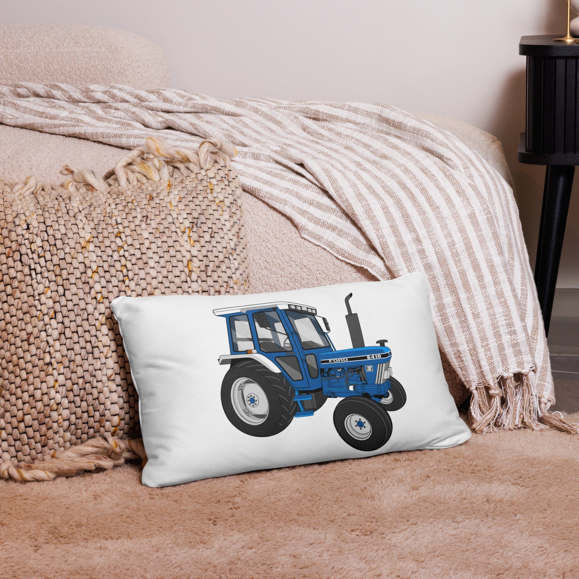 The Tractor Mugs Store 20″×12″ Ford 6410 2WD | Pillow Case Quality Farmers Merch