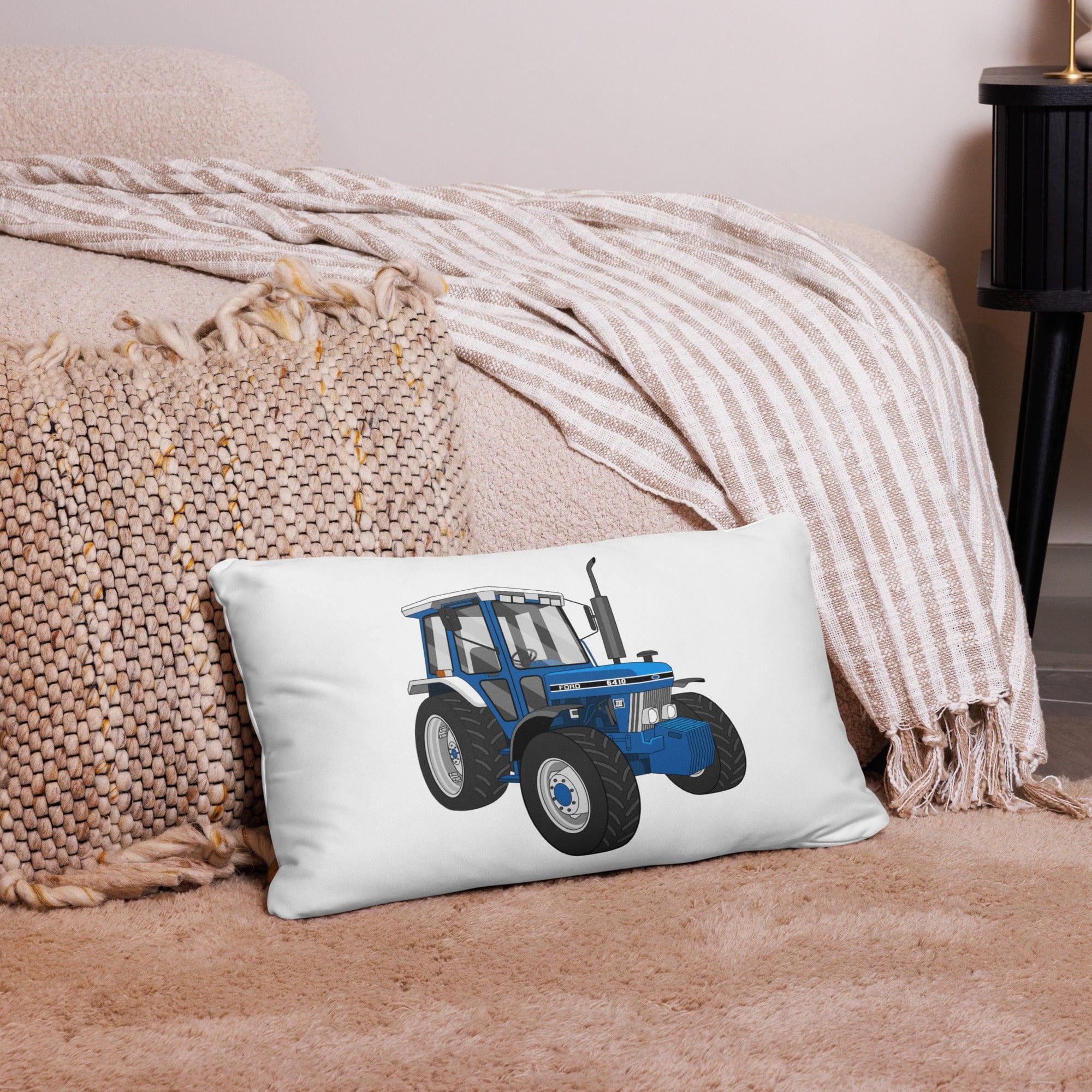 The Tractor Mugs Store 20″×12″ Ford 6410 4WD | Pillow Case Quality Farmers Merch