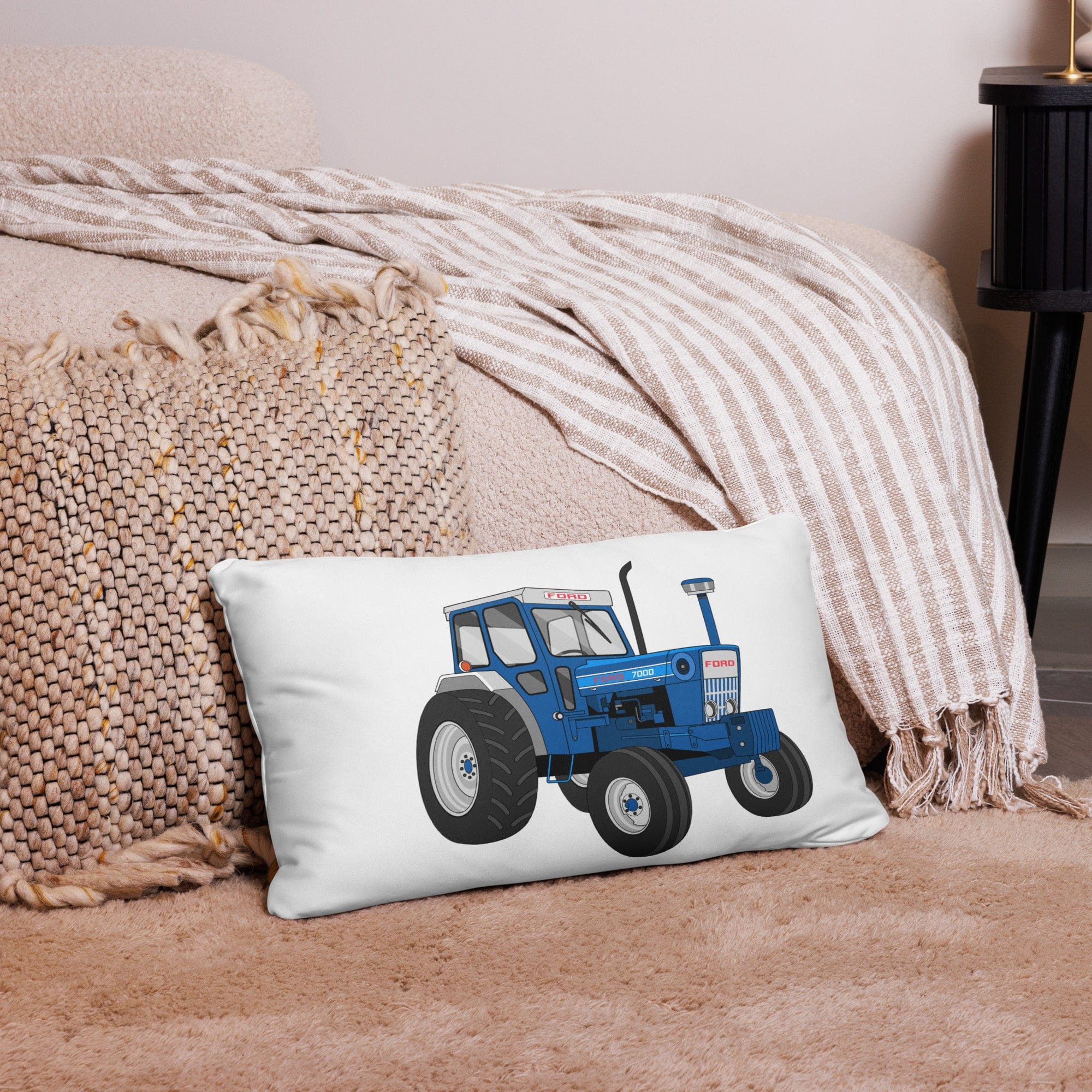 The Tractor Mugs Store 20″×12″ Ford 7000 | Pillow Case Quality Farmers Merch