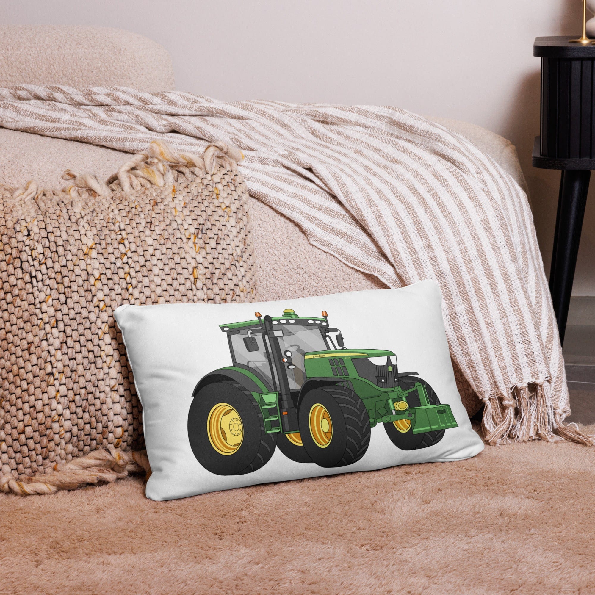 The Tractor Mugs Store 20″×12″ John Deere 6125 R | Pillow Case Quality Farmers Merch