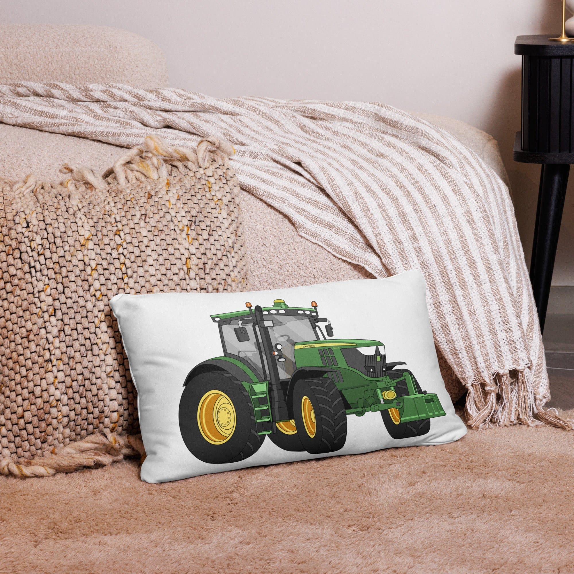 The Tractor Mugs Store 20″×12″ John Deere 6210 R | Pillow Case Quality Farmers Merch
