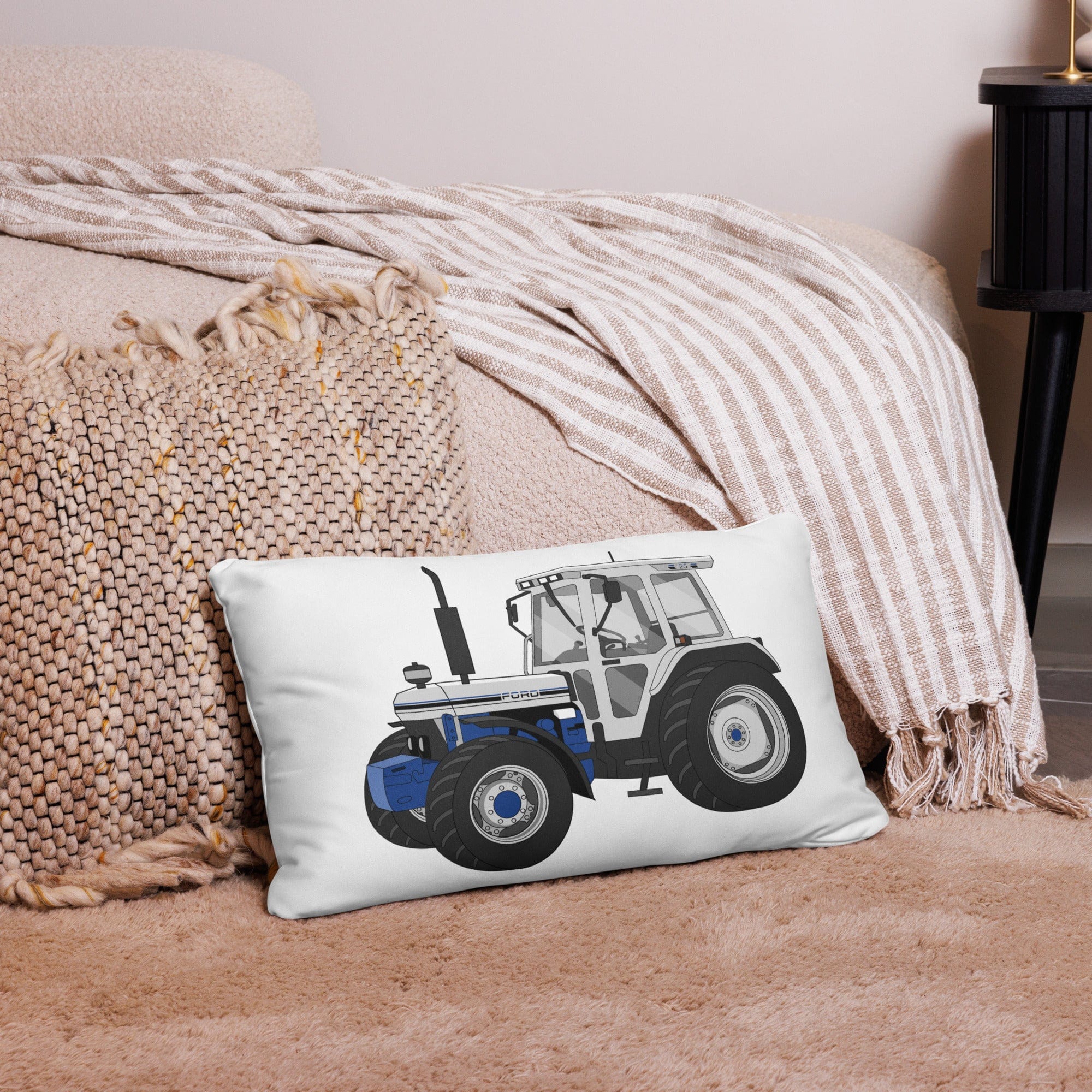 The Tractor Mugs Store 20″×12″ Jubilee Edition Silver Tractor | Pillow Case Quality Farmers Merch