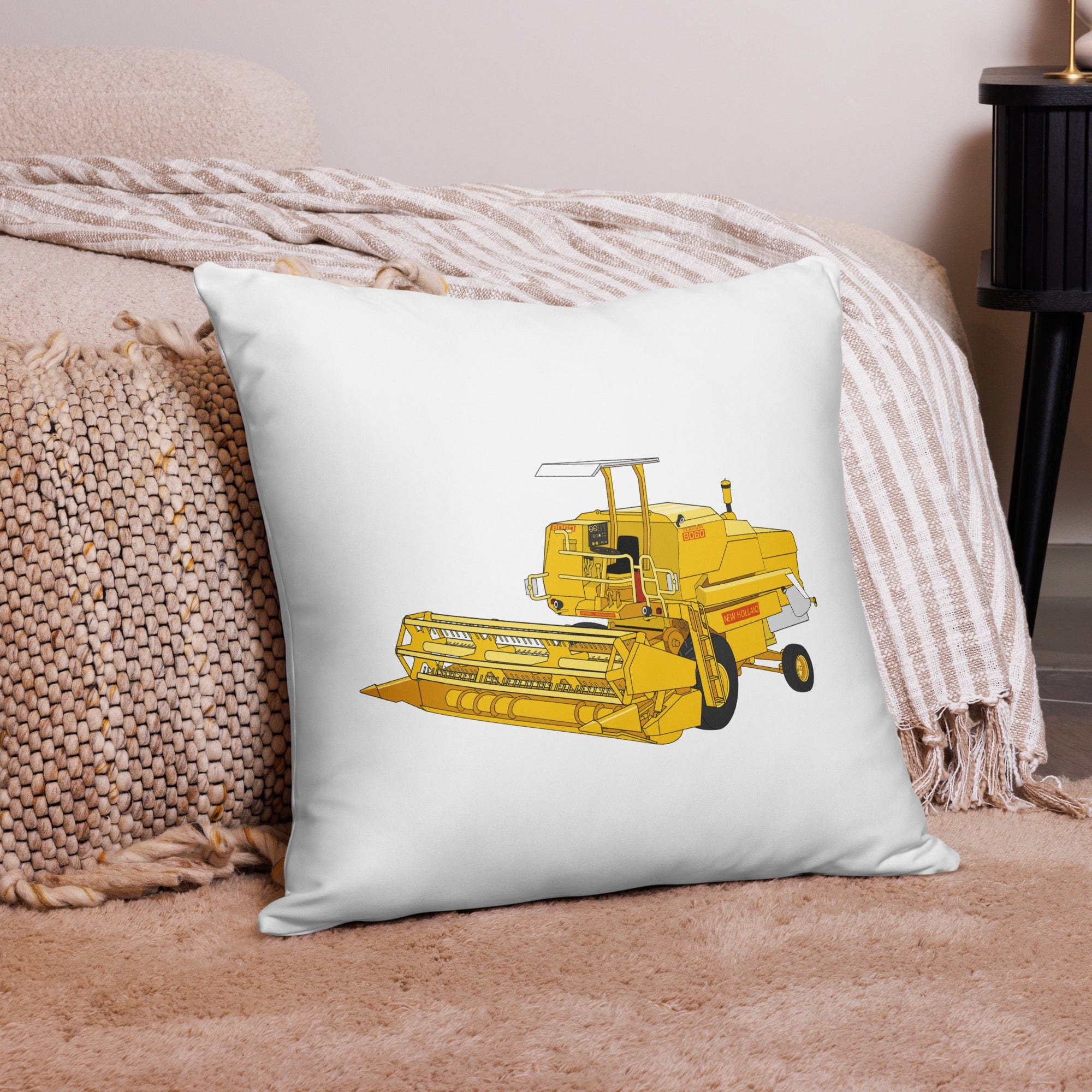 The Tractor Mugs Store 22″×22″ Clayson 8060 Combine Harvester | Pillow Case Quality Farmers Merch