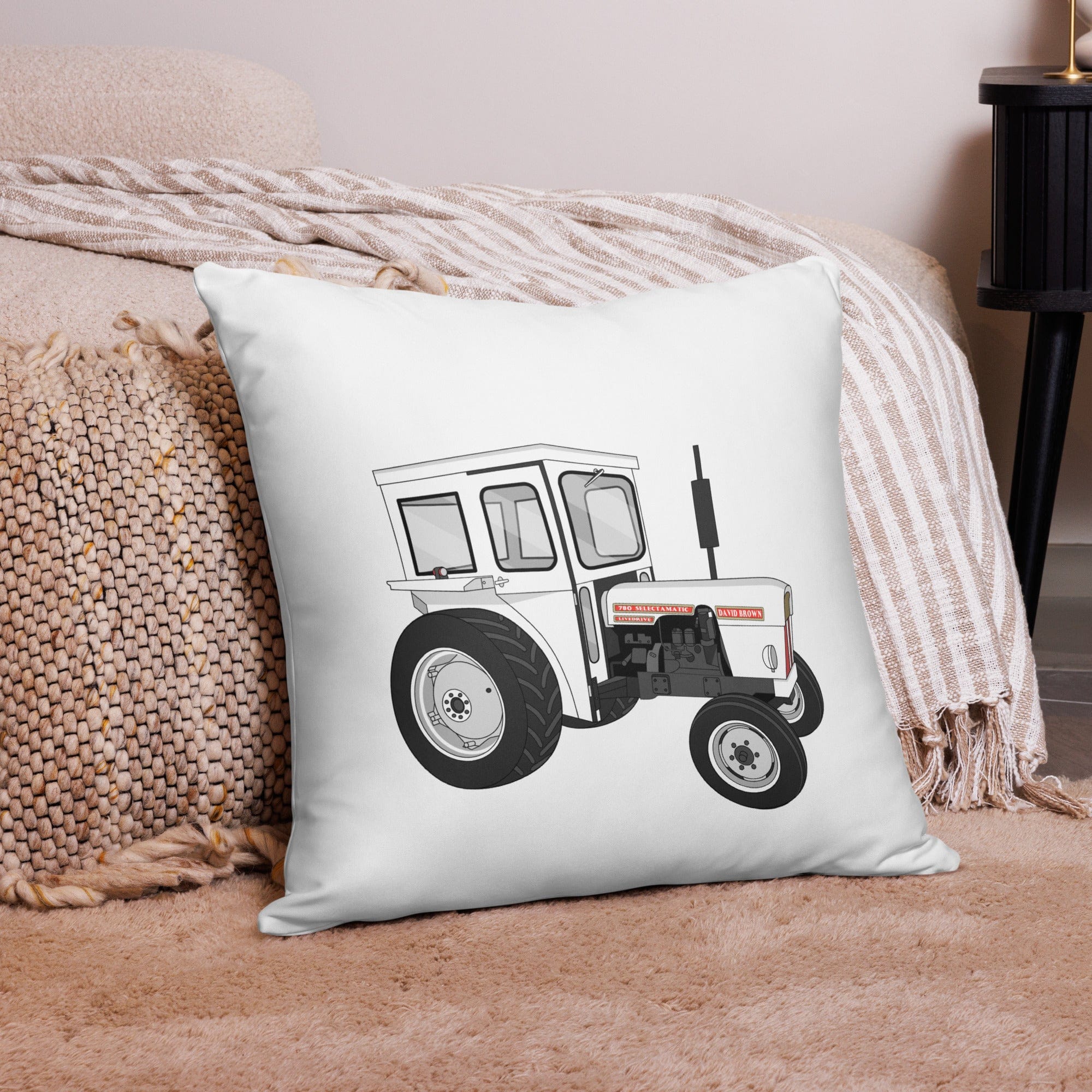 The Tractor Mugs Store 22″×22″ David Brown 780 Selectamatic | Pillow Case Quality Farmers Merch
