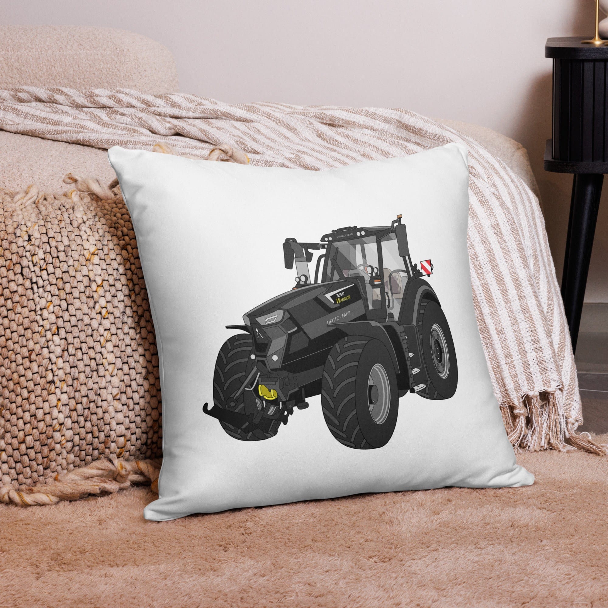 The Tractor Mugs Store 22″×22″ Deutz-Fahr 7250 TTV Warrior Edition | Pillow Case Quality Farmers Merch