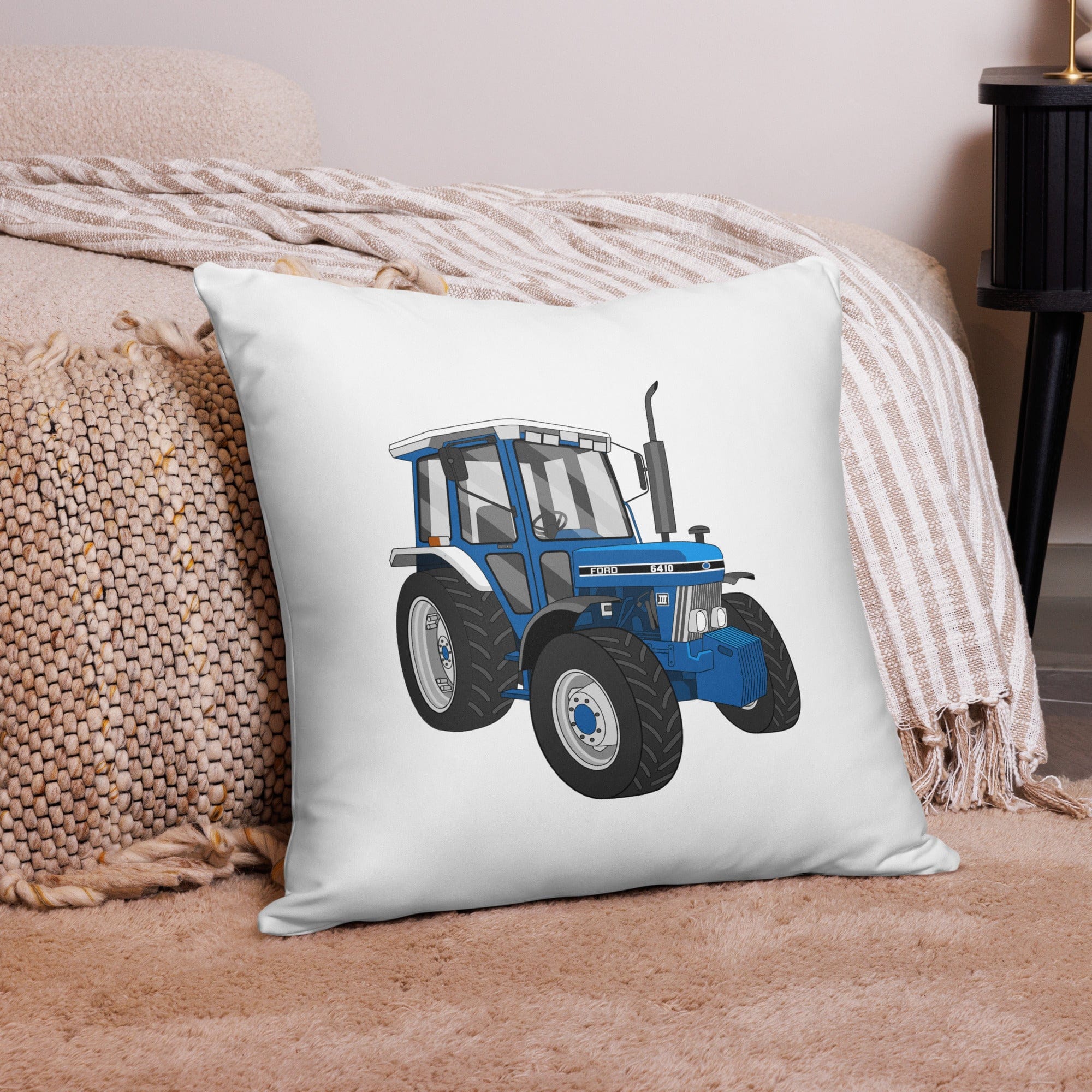 The Tractor Mugs Store 22″×22″ Ford 6410 4WD | Pillow Case Quality Farmers Merch