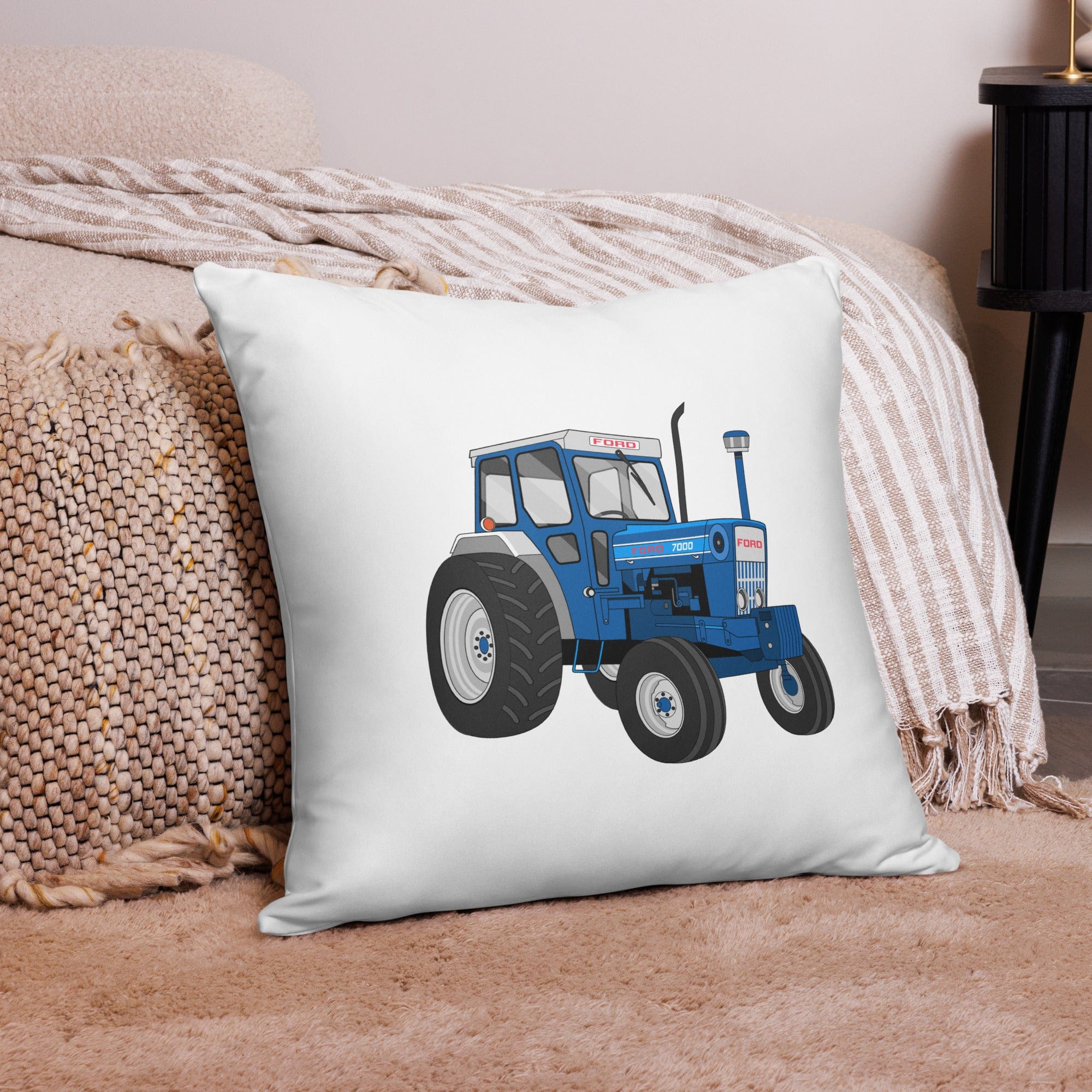The Tractor Mugs Store 22″×22″ Ford 7000 | Pillow Case Quality Farmers Merch