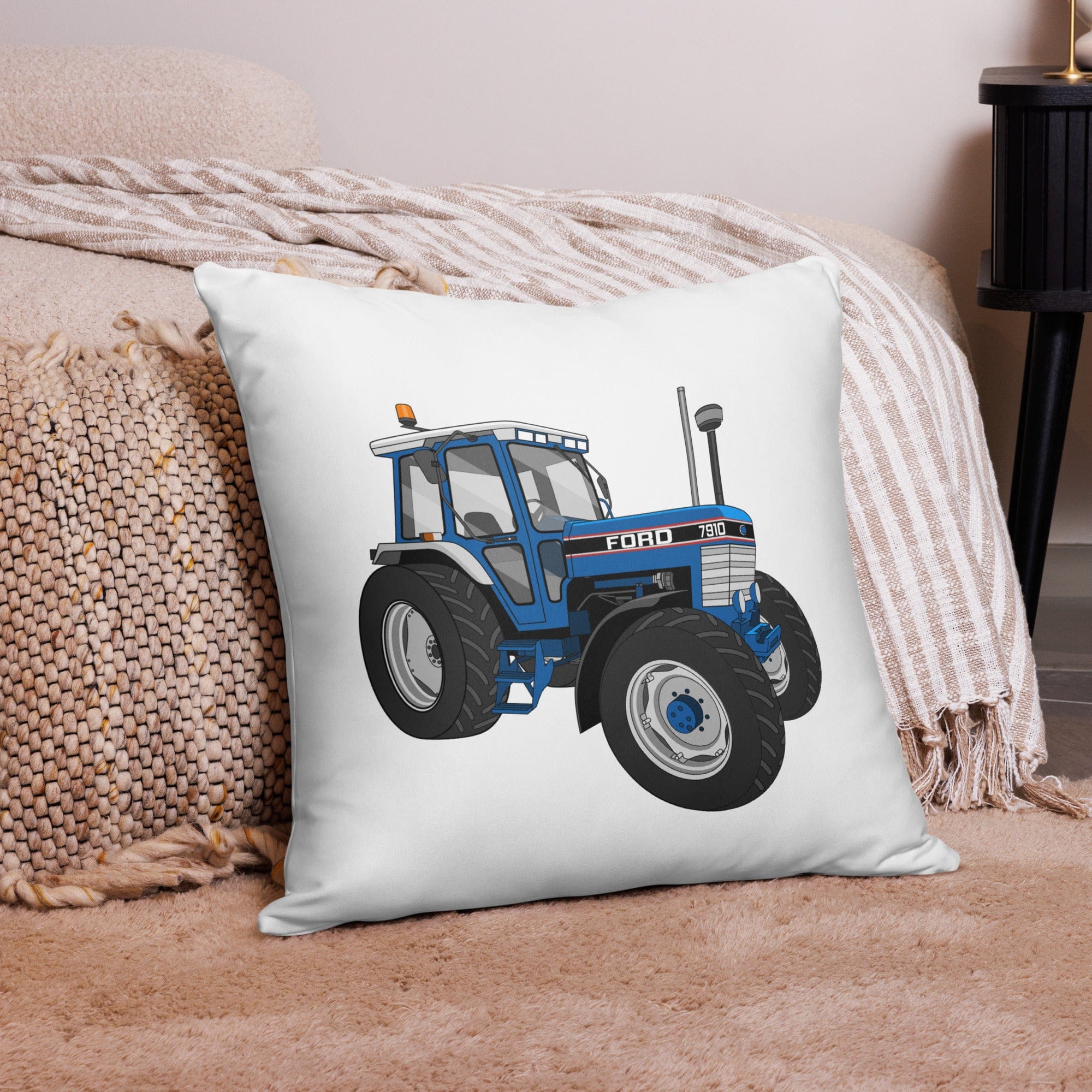 The Tractor Mugs Store 22″×22″ Ford 7910 | Pillow Case Quality Farmers Merch