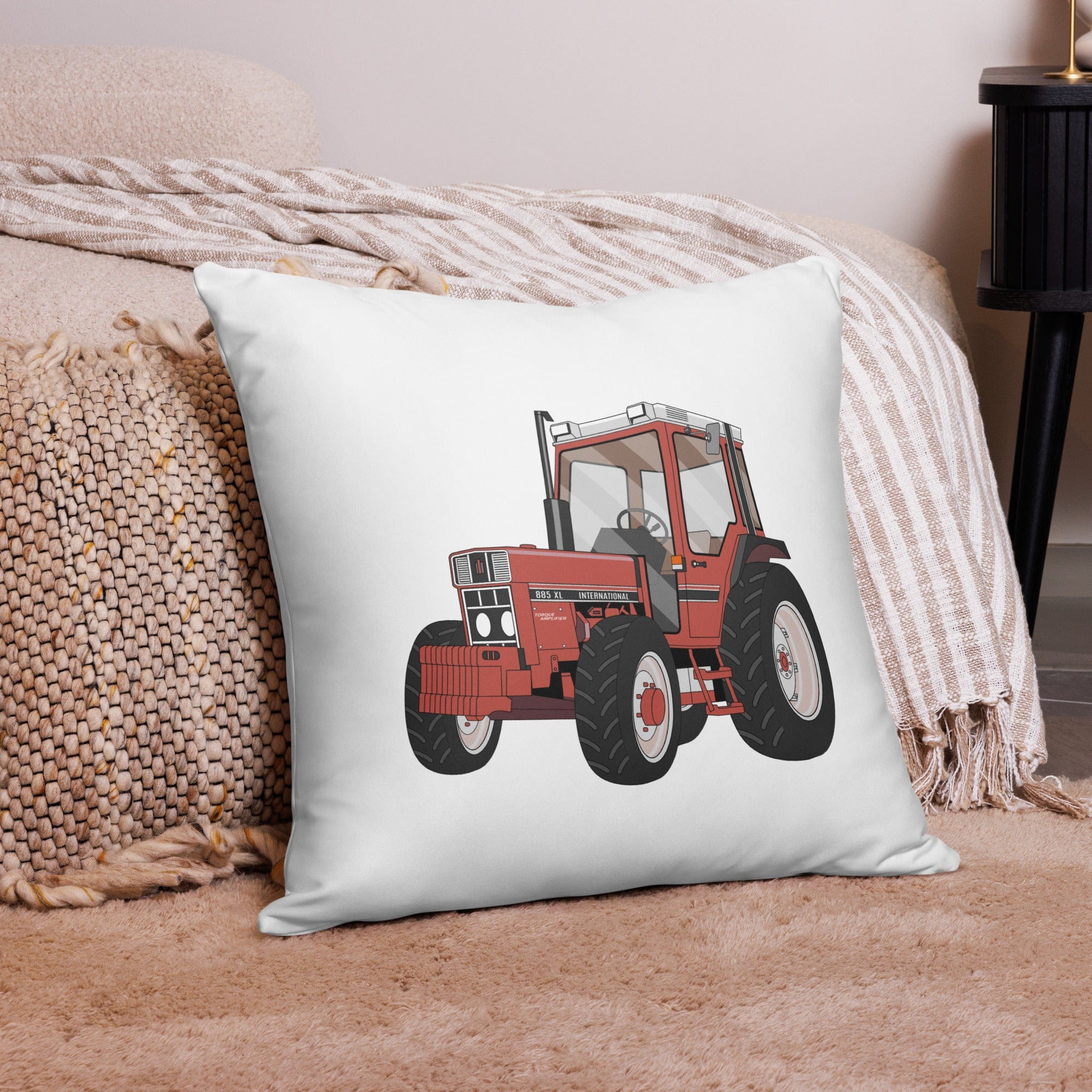 The Tractor Mugs Store 22″×22″ International 885 XL 4WD | Pillow Case Quality Farmers Merch