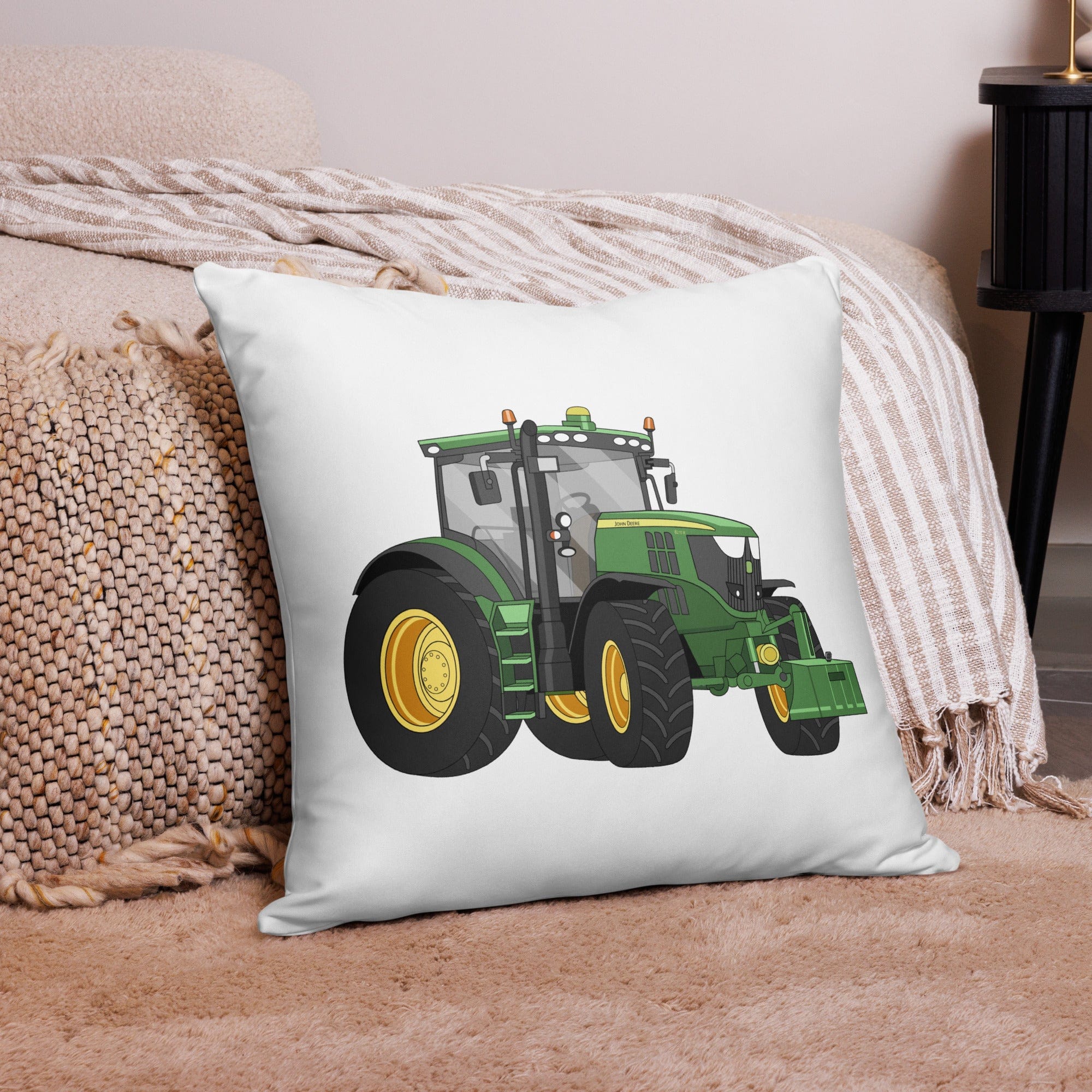 The Tractor Mugs Store 22″×22″ John Deere 6210 R | Pillow Case Quality Farmers Merch