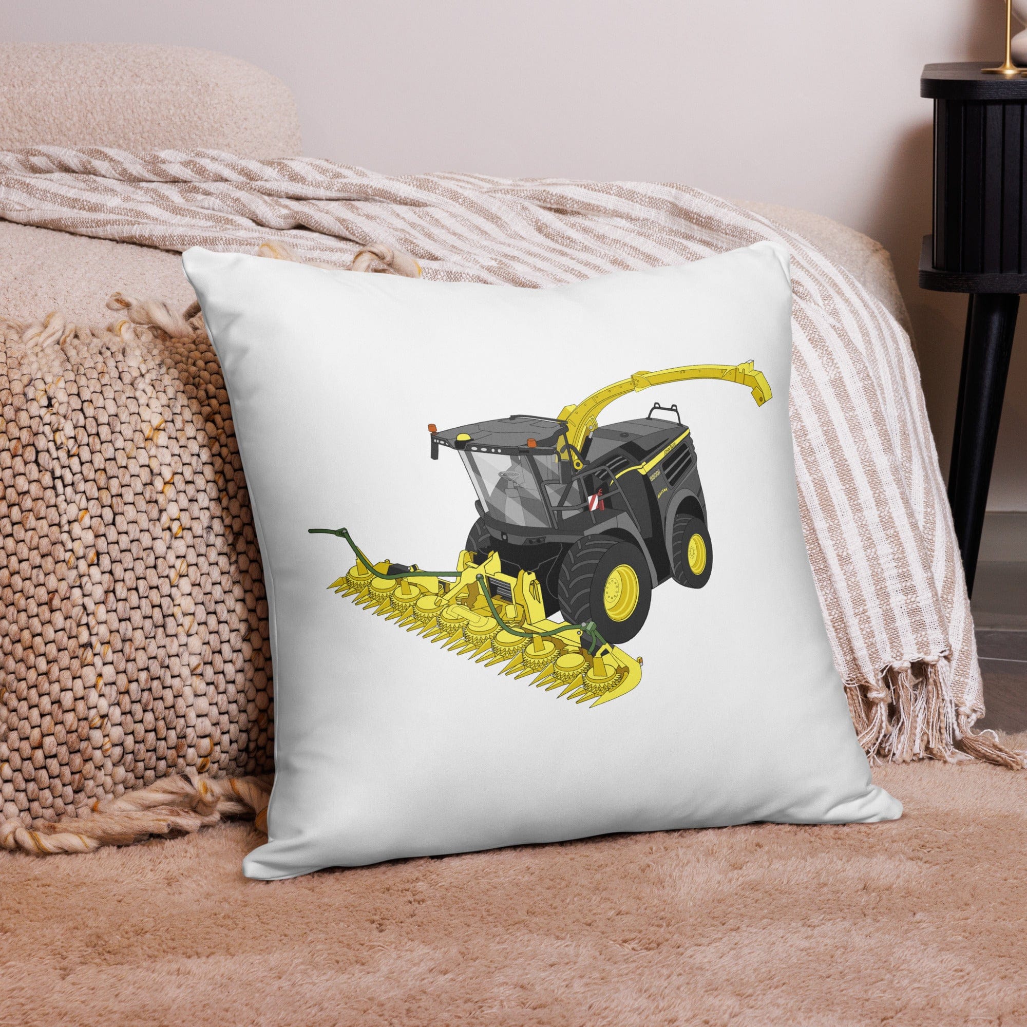 The Tractor Mugs Store 22″×22″ John Deere 8800 Black Beauty Silage Harvester | Pillow Case Quality Farmers Merch