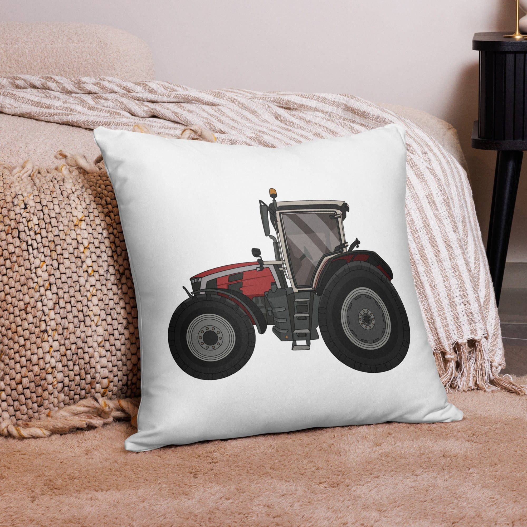 The Tractor Mugs Store 22″×22″ Massey Ferguson 8S 265 (2020) | Pillow Case Quality Farmers Merch