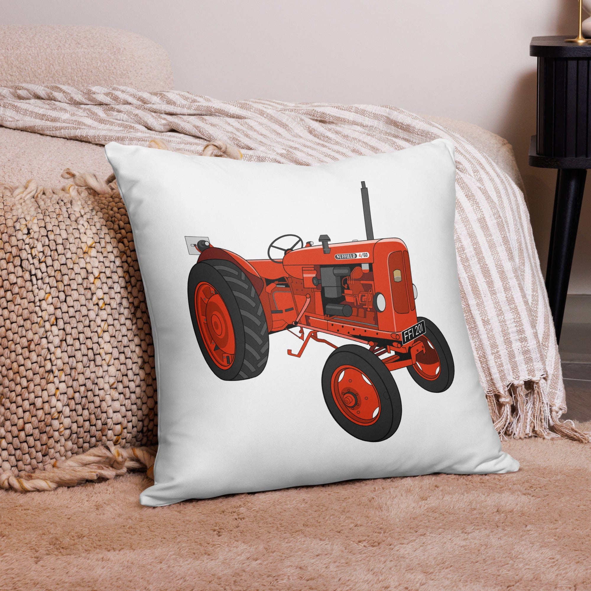 The Tractor Mugs Store 22″×22″ Nuffield 4_60 | Pillow Case Quality Farmers Merch
