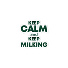 The Tractor Mugs Store 3″×3″ KEEP CALM and KEEP MILKING | Bubble-free stickers Quality Farmers Merch