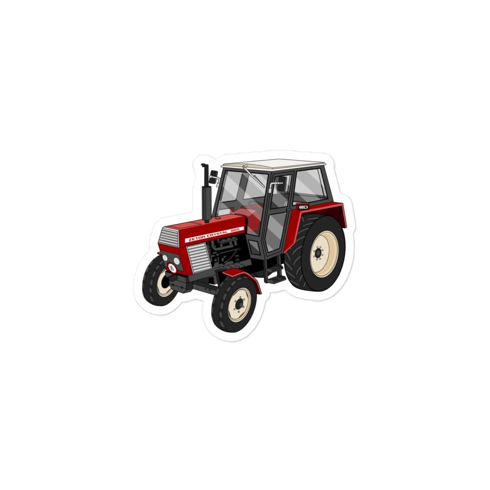 The Tractor Mugs Store 3″×3″ Zetor Crystal 8011 | Bubble-free stickers Quality Farmers Merch
