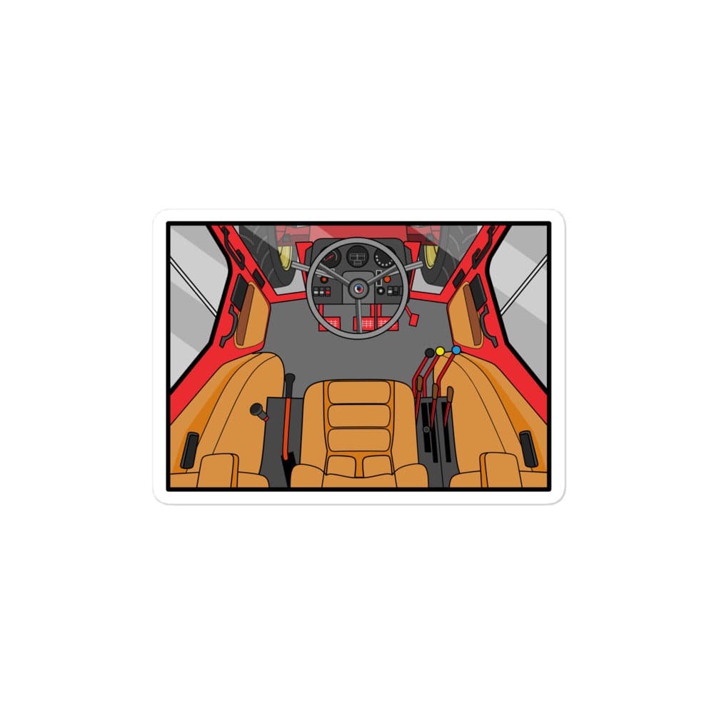 The Tractor Mugs Store 4″×4″ International Cabin | Bubble-free stickers Quality Farmers Merch