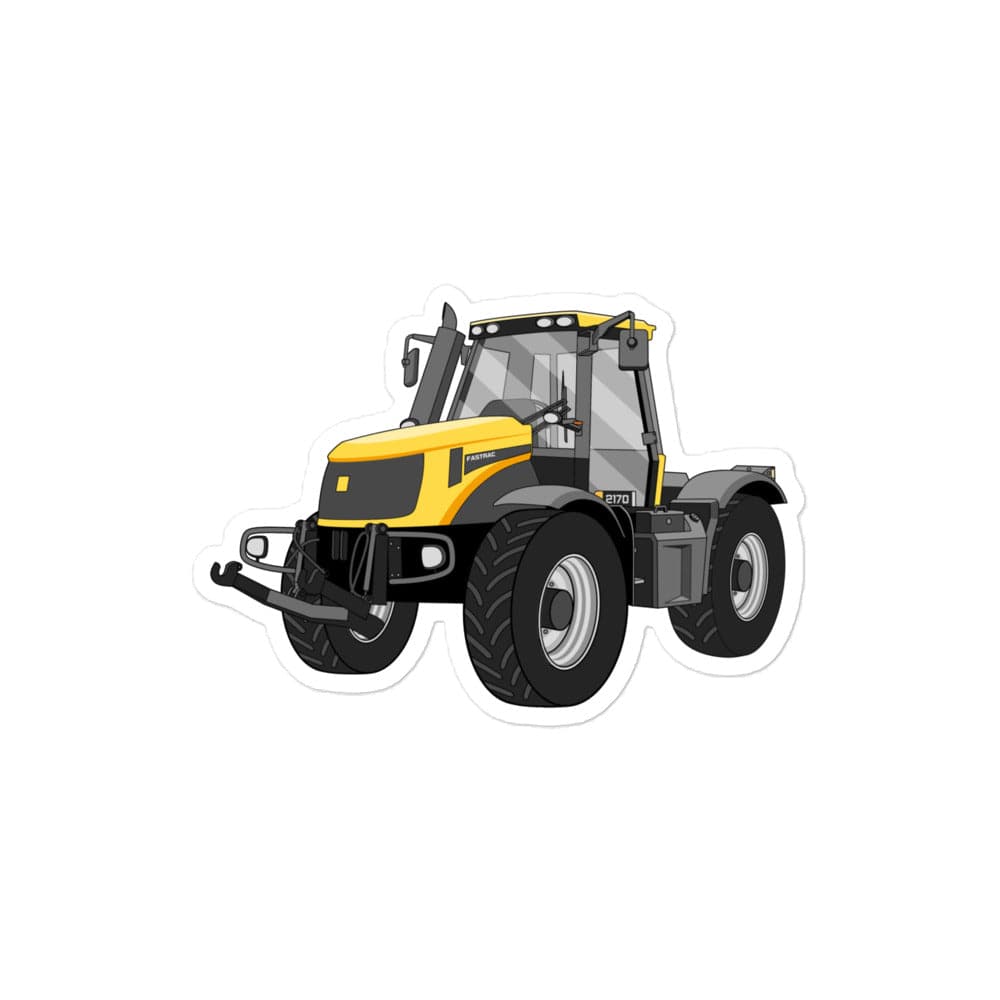 The Tractor Mugs Store 4″×4″ JCB Fastrac 2170 | Bubble-free stickers Quality Farmers Merch