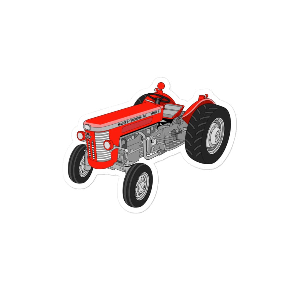 The Tractor Mugs Store 4″×4″ Massey-Ferguson 65 Mark II | Bubble-free stickers Quality Farmers Merch