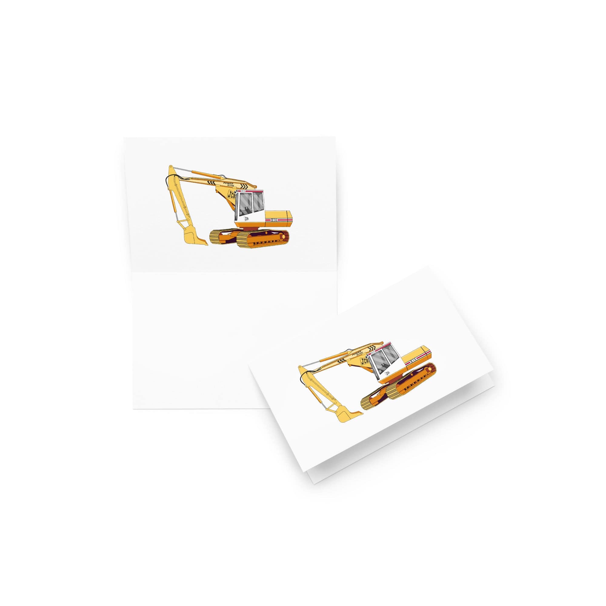 The Tractor Mugs Store 4″×6″ JCB 814 Super | Greeting card Quality Farmers Merch