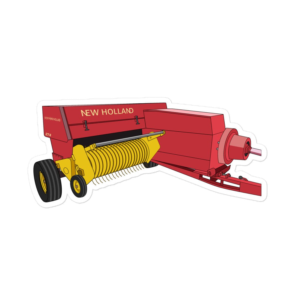 The Tractor Mugs Store 5.5″×5.5″ New Holland 274 Square Baler | Bubble-free stickers Quality Farmers Merch