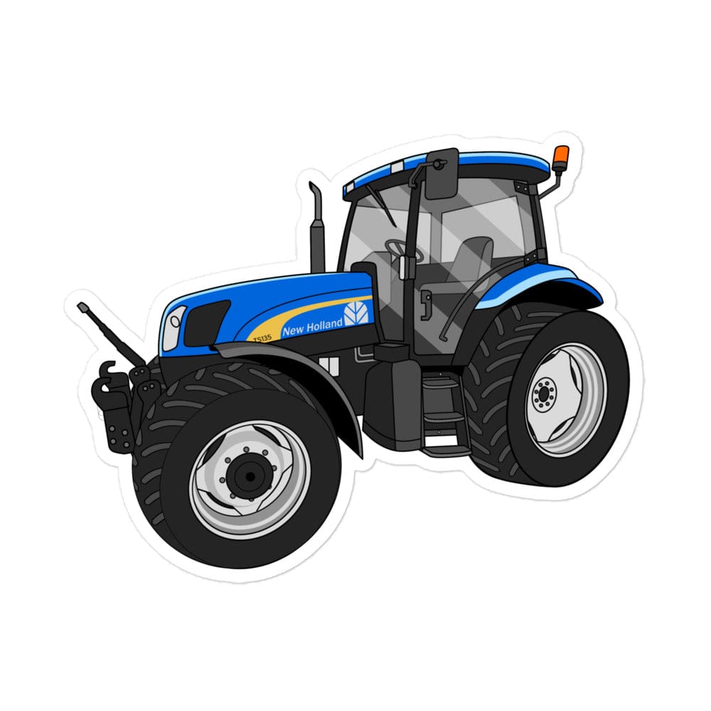 The Tractor Mugs Store 5.5″×5.5″ New Holland TS 135a | Bubble-free stickers Quality Farmers Merch