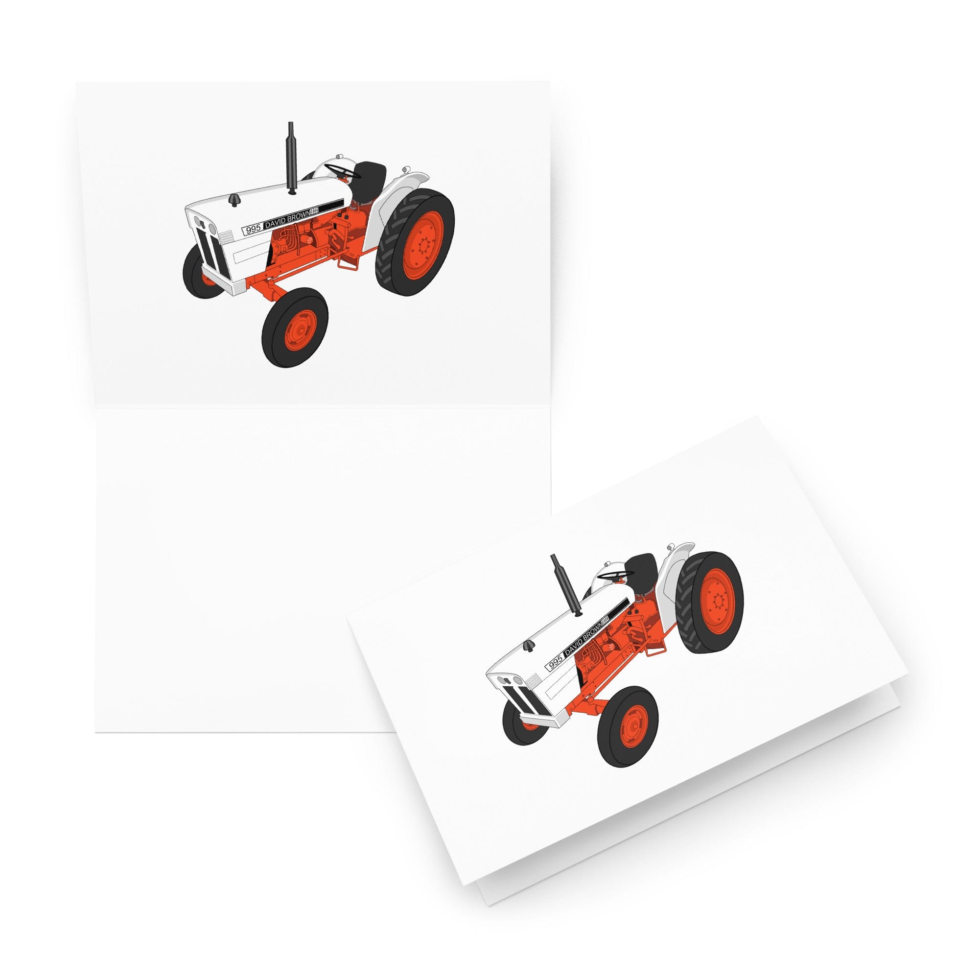 The Tractor Mugs Store 5.83″×8.27″ Case David Brown 995 (1973) | Greeting card Quality Farmers Merch