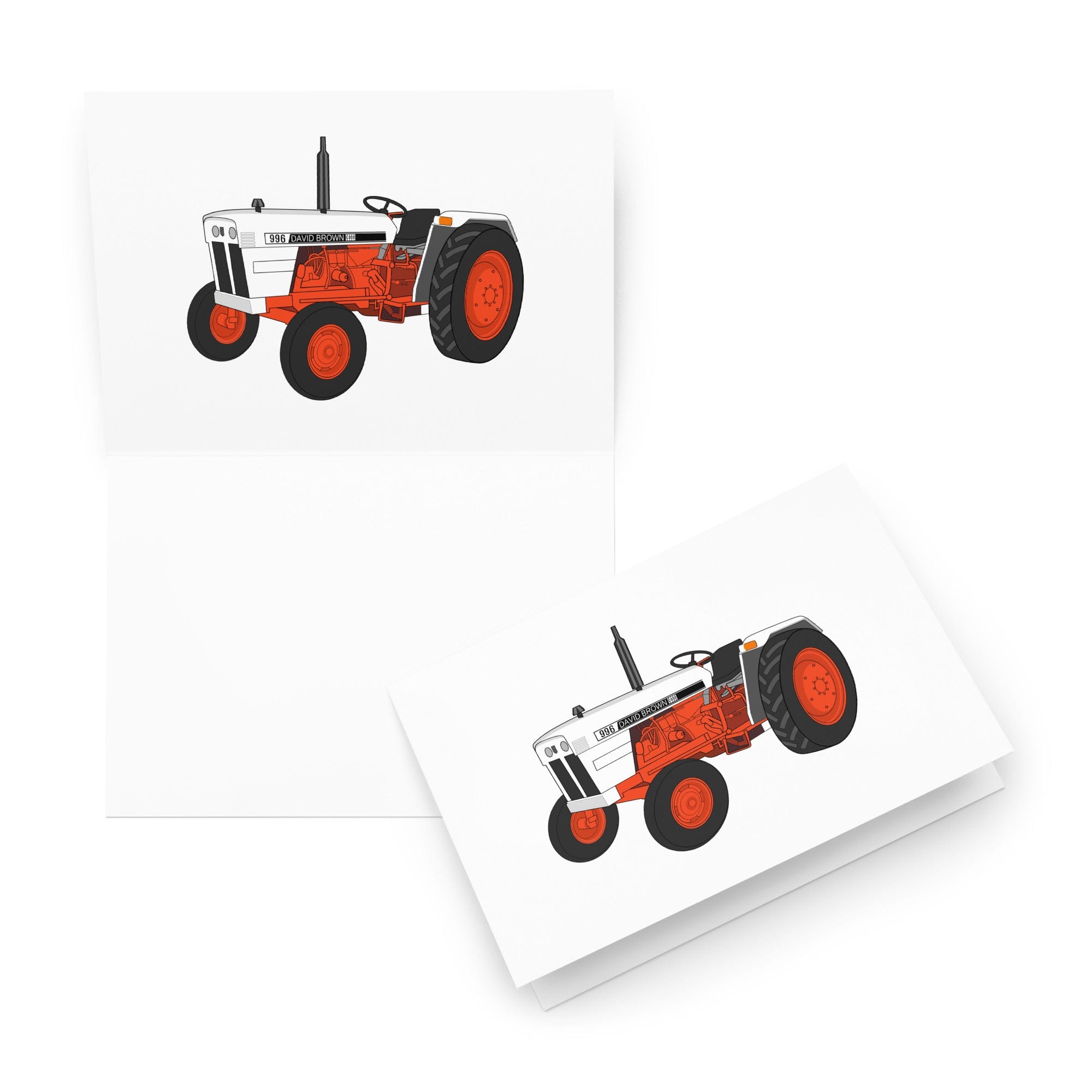 The Tractor Mugs Store 5.83″×8.27″ Case David Brown 996 (1974) | Greeting card Quality Farmers Merch