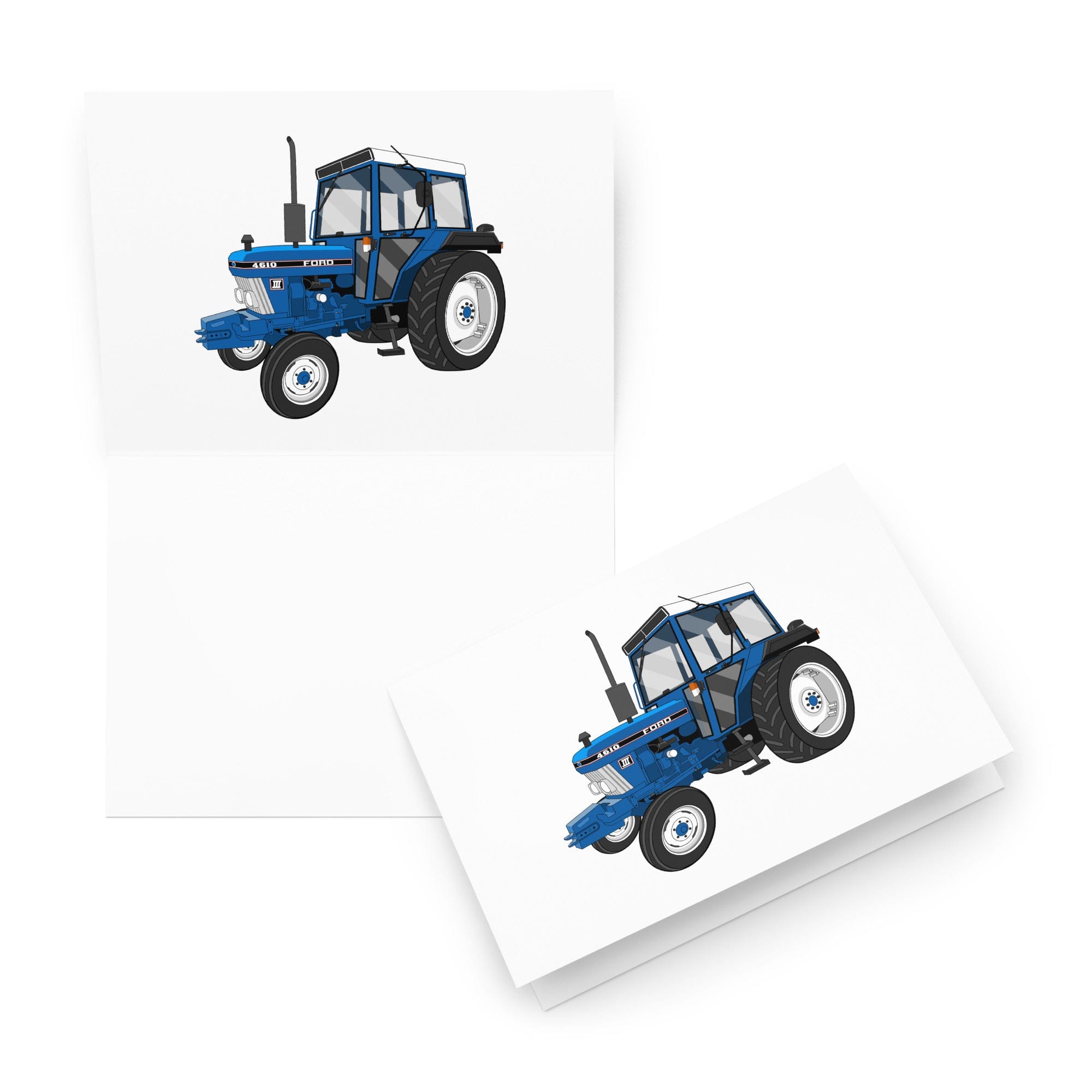 The Tractor Mugs Store 5.83″×8.27″ Ford 4610 2WD | Greeting card Quality Farmers Merch