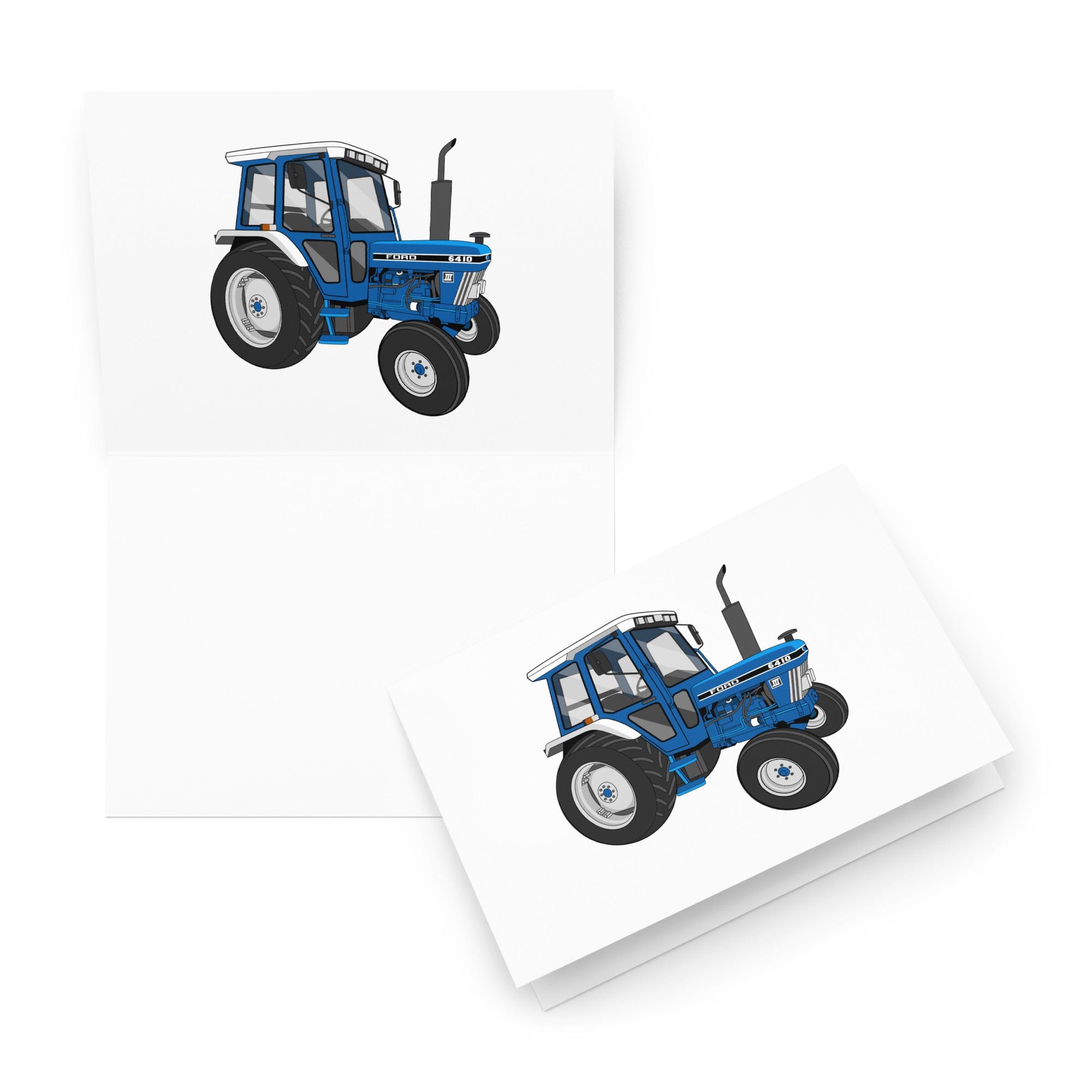 The Tractor Mugs Store 5.83″×8.27″ Ford 6410 2WD | Greeting card Quality Farmers Merch