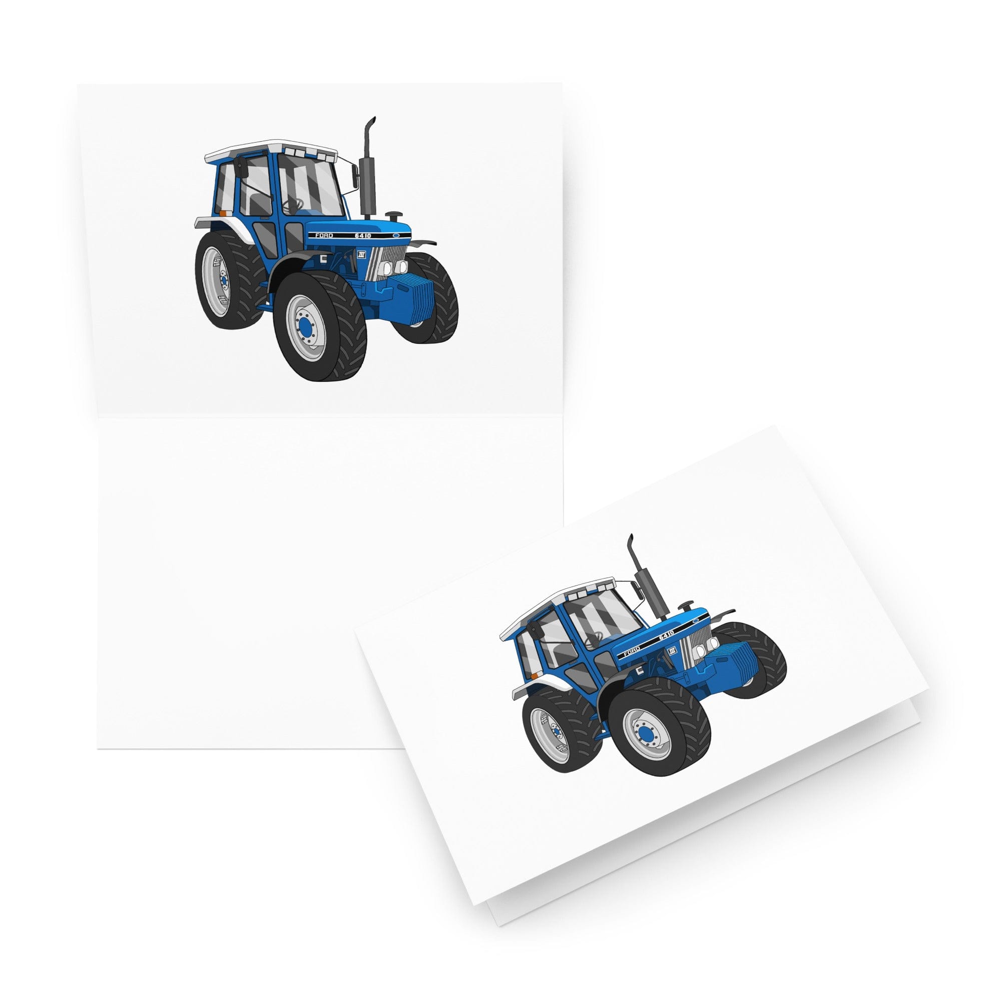 The Tractor Mugs Store 5.83″×8.27″ Ford 6410 4WD | Greeting card Quality Farmers Merch