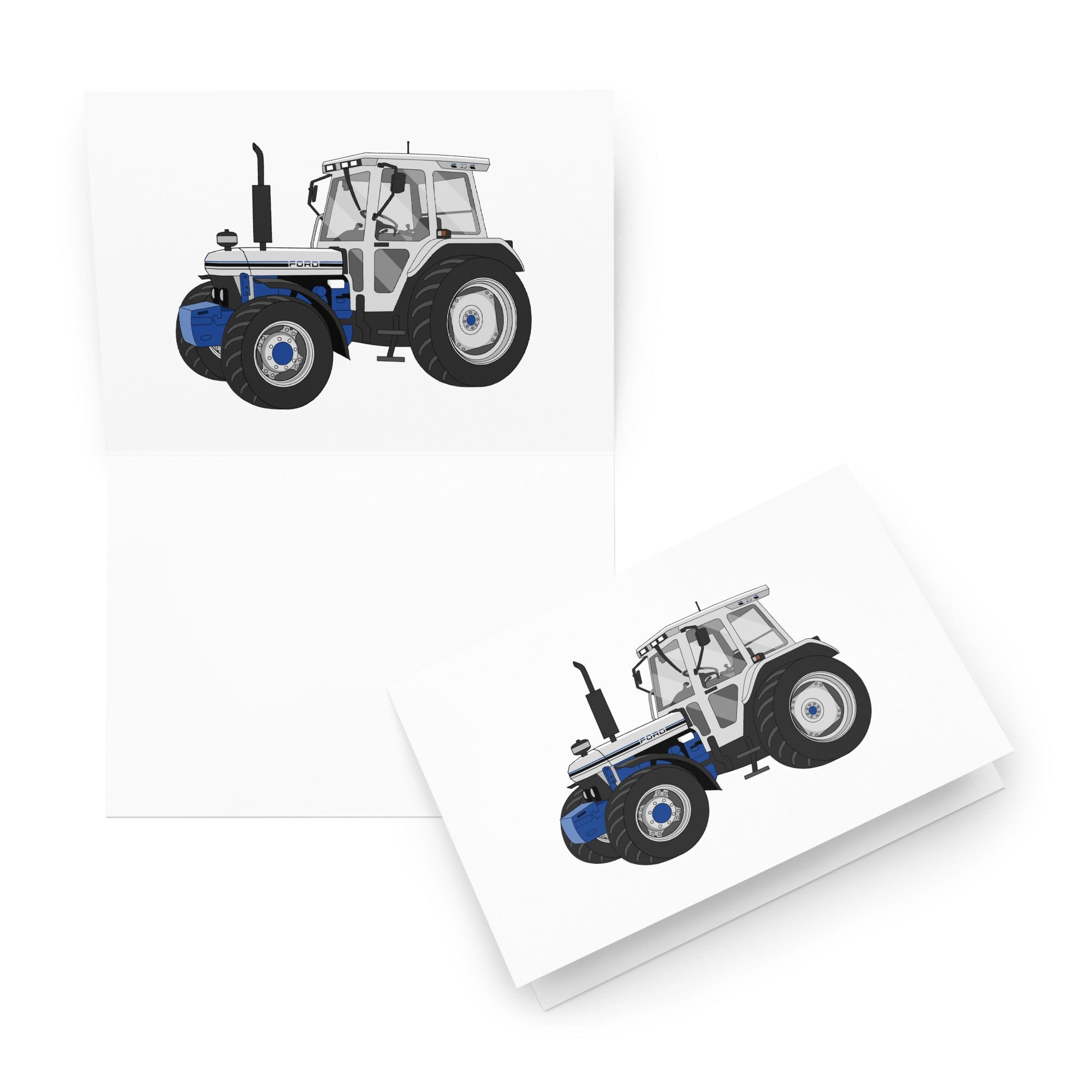 The Tractor Mugs Store 5.83″×8.27″ Ford 7810 Jubilee Edition SilverTractor | Greeting card Quality Farmers Merch