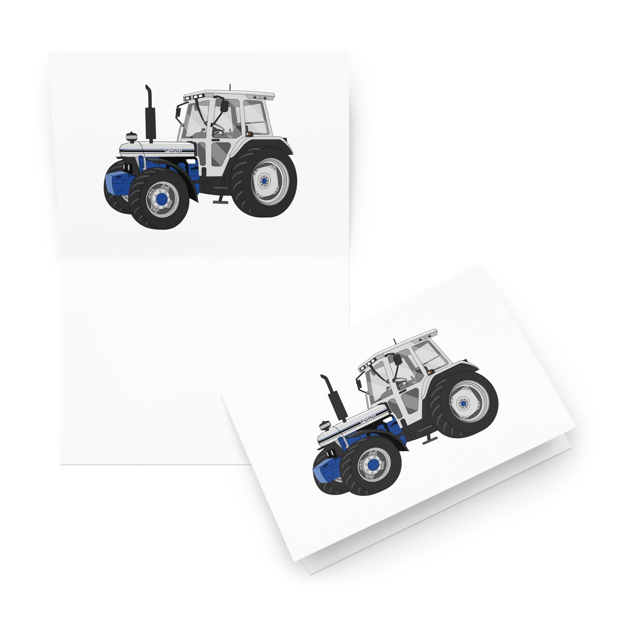 The Tractor Mugs Store 5.83″×8.27″ Jubilee Edition Silver Tractor | Greeting card Quality Farmers Merch