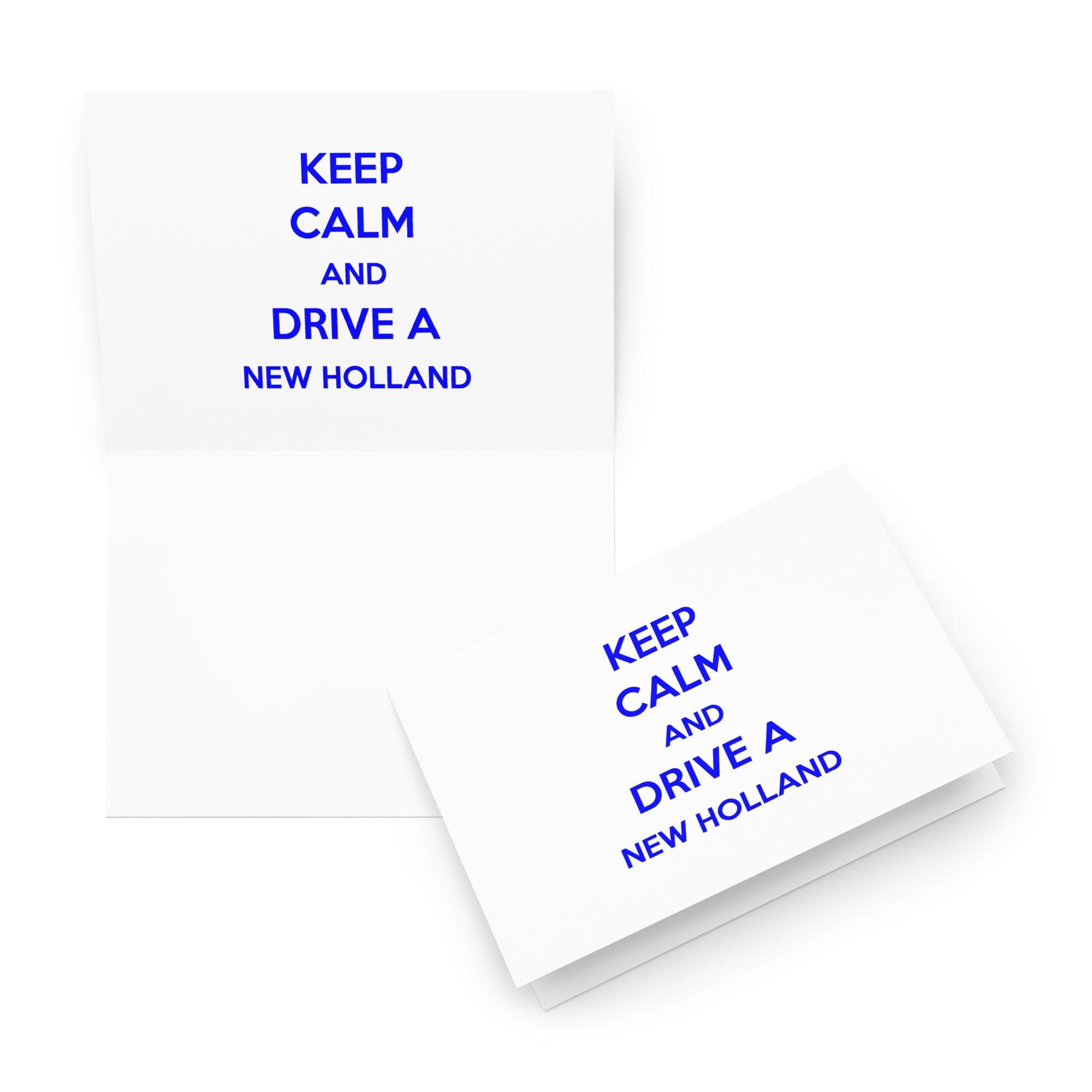 The Tractor Mugs Store 5.83″×8.27″ Keep Calm New Holland | Greeting card Quality Farmers Merch