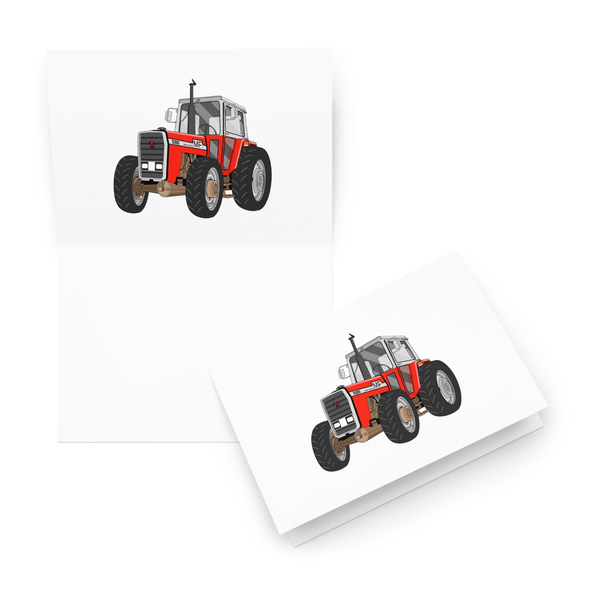 The Tractor Mugs Store 5.83″×8.27″ Massey 595 | Greeting card Quality Farmers Merch