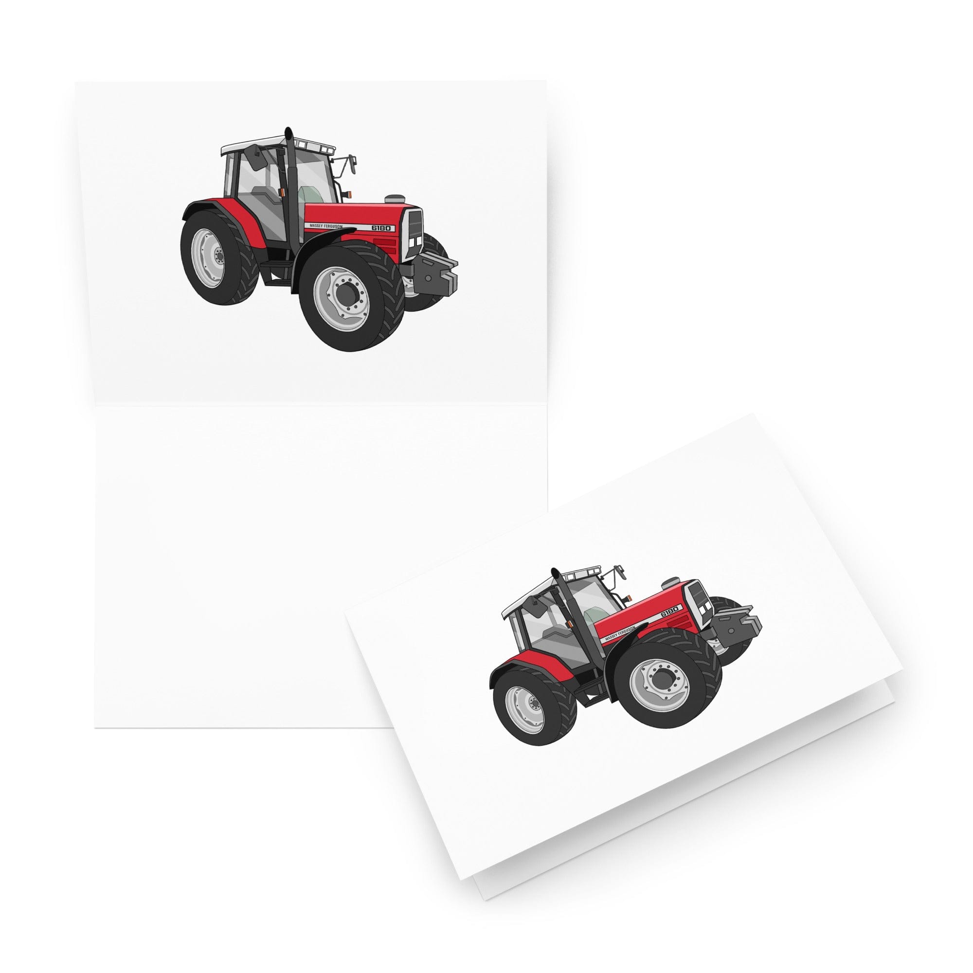 The Tractor Mugs Store 5.83″×8.27″ Massey Ferguson 6180 | Greeting card Quality Farmers Merch